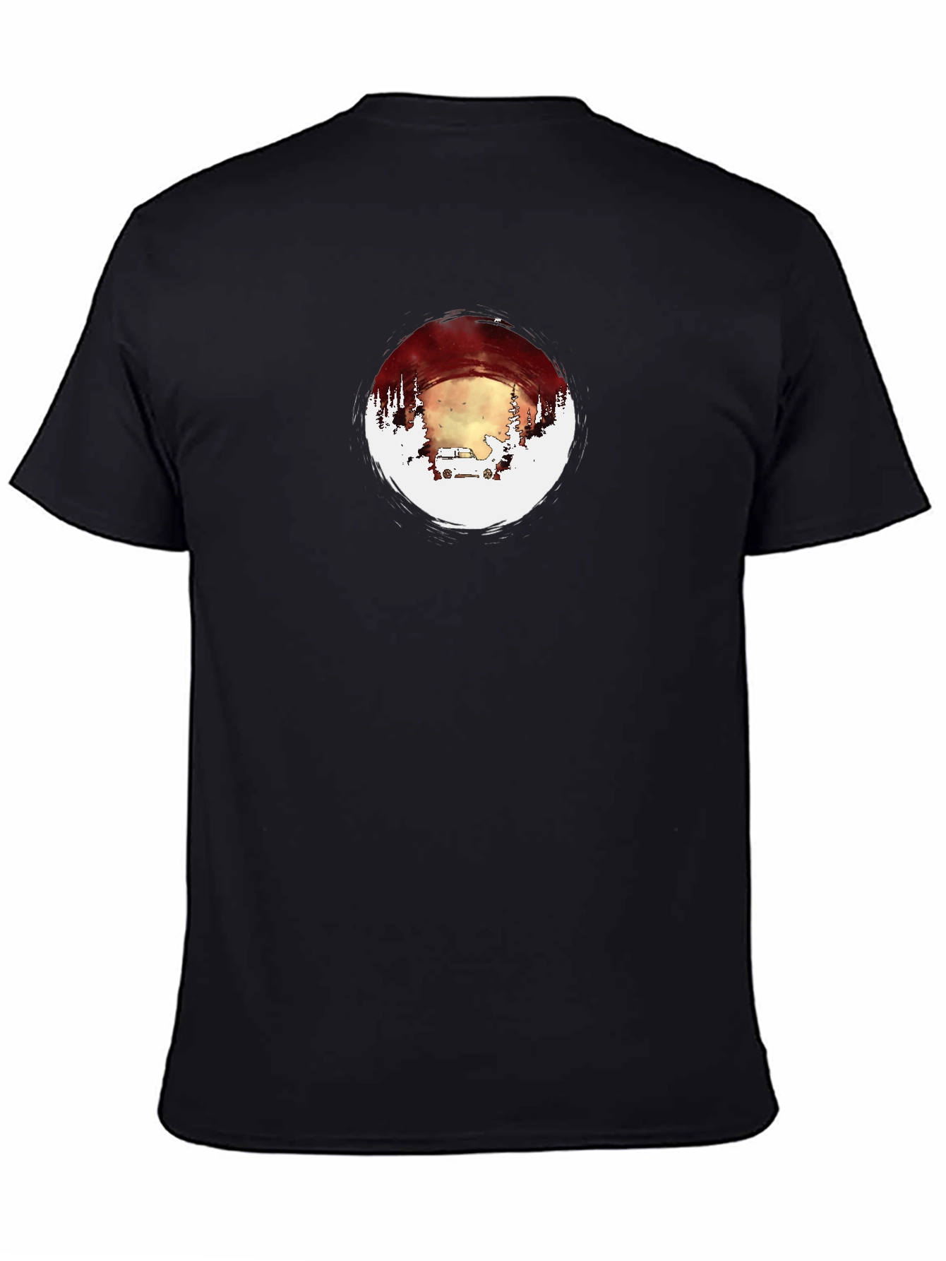 Adventure Circle Graphic Tee - Black
