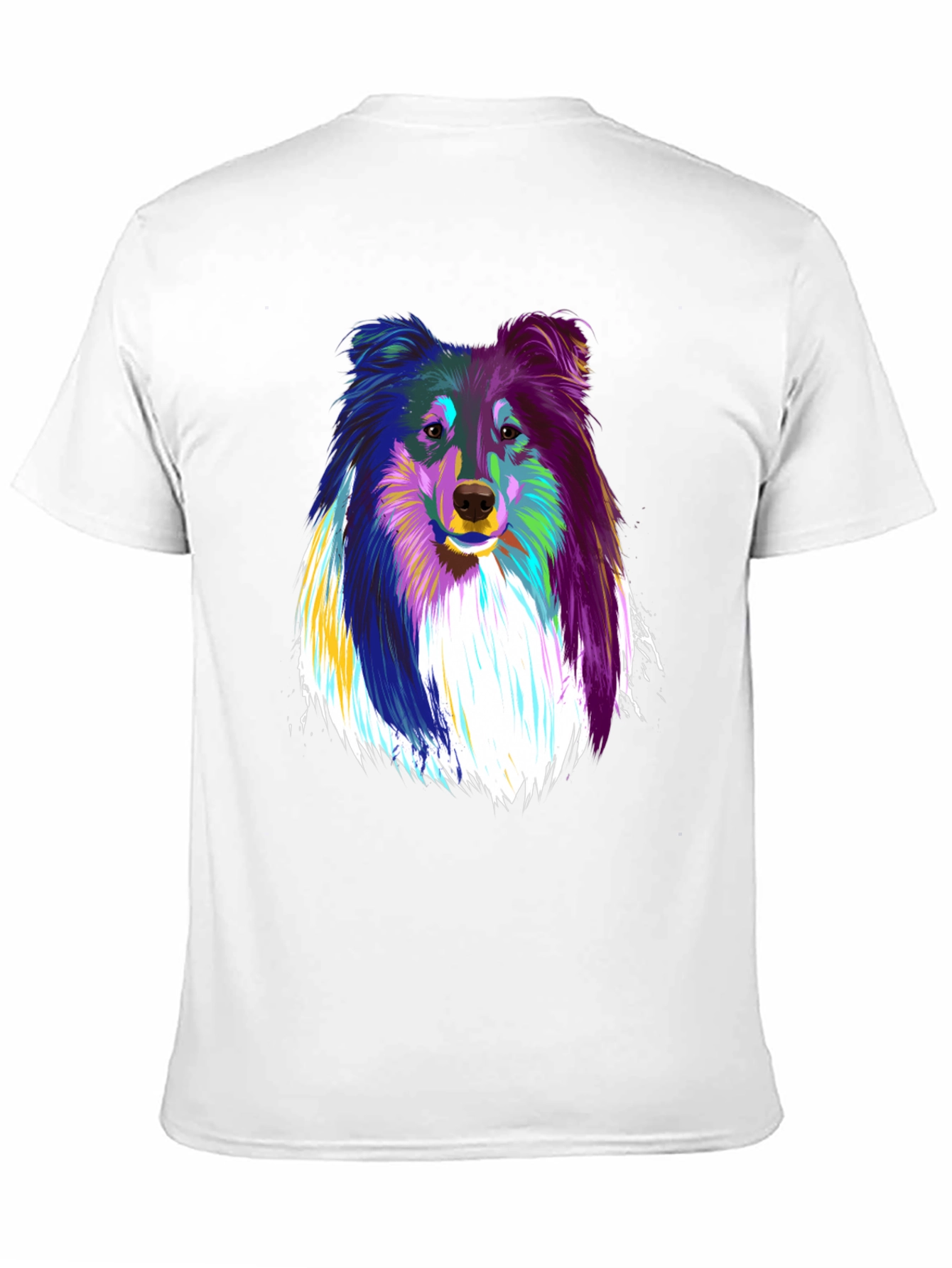 Colorful Sheltie Dog Graphic Tee