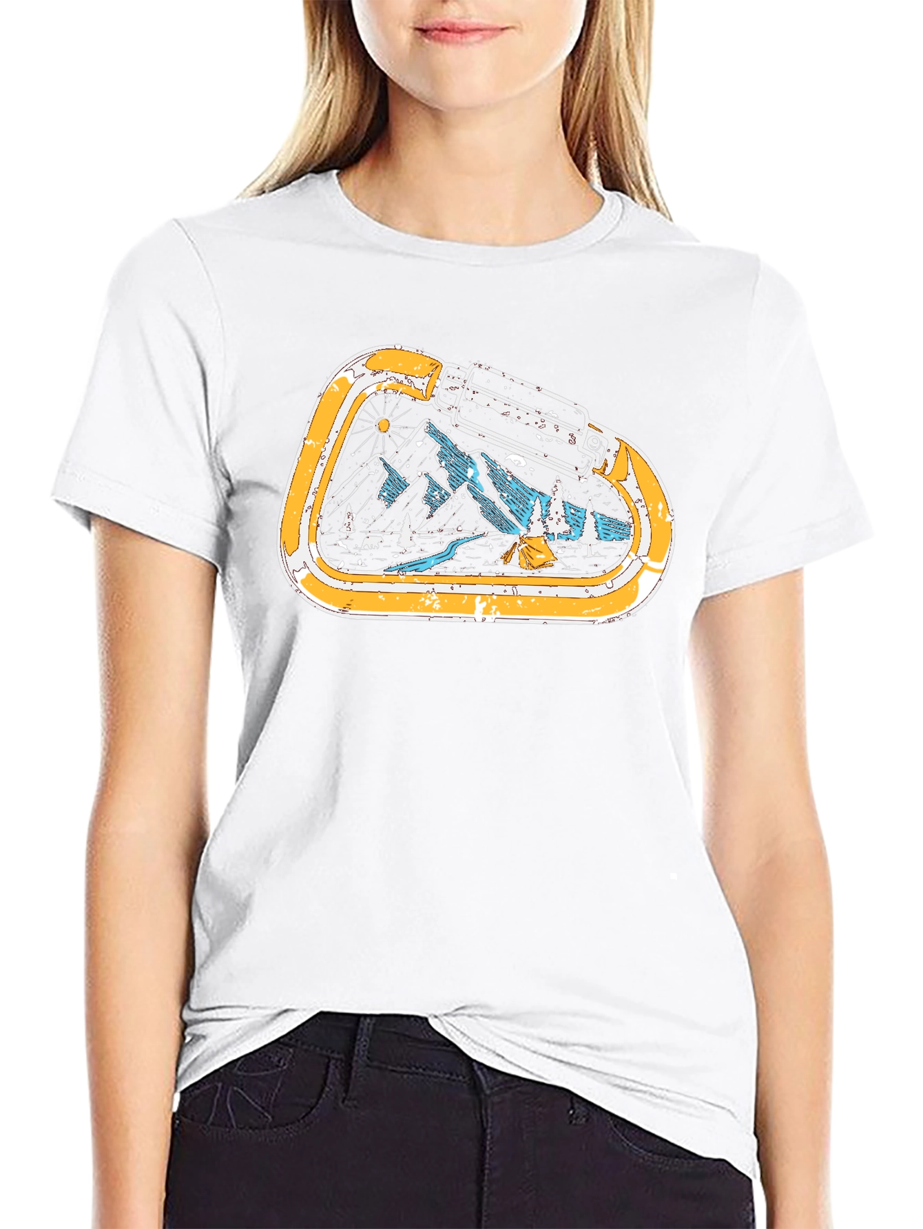 Mountain Carabiner Graphic Tee - Black