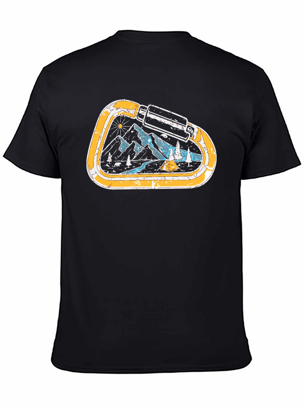 Mountain Carabiner Graphic Tee - Black
