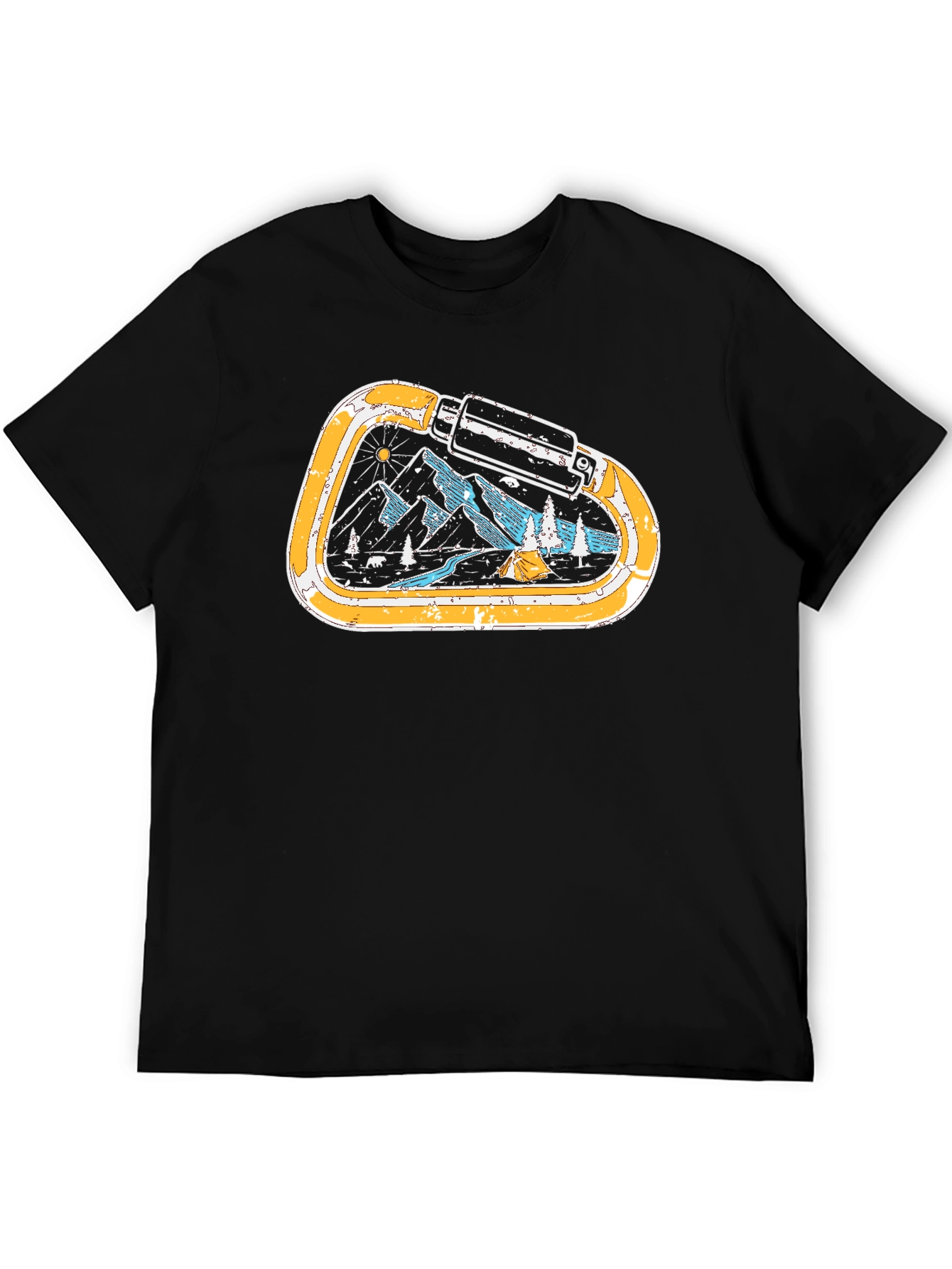 Mountain Carabiner Graphic Tee - Black