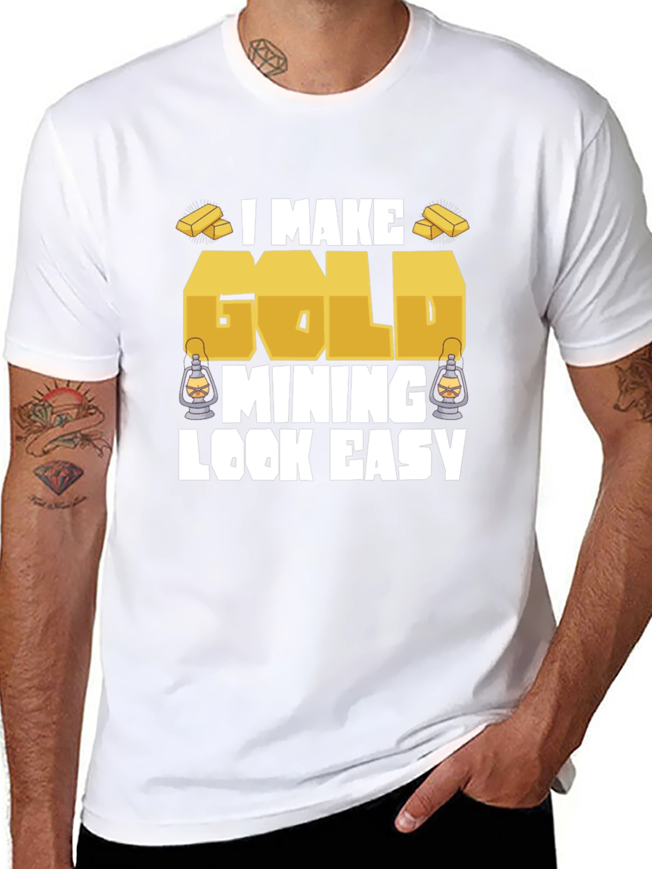Gold Mining Humor Graphic T-Shirt