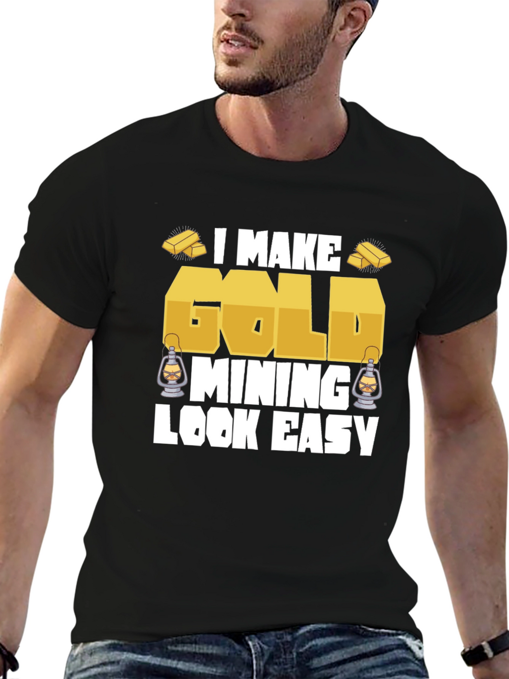 Gold Mining Humor Graphic T-Shirt