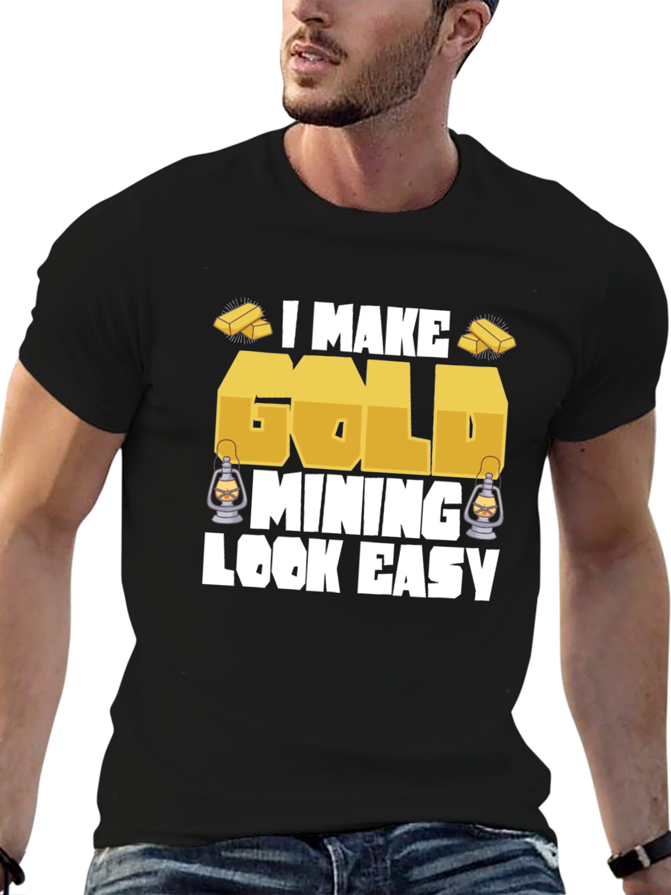 Gold Mining Humor Graphic T-Shirt