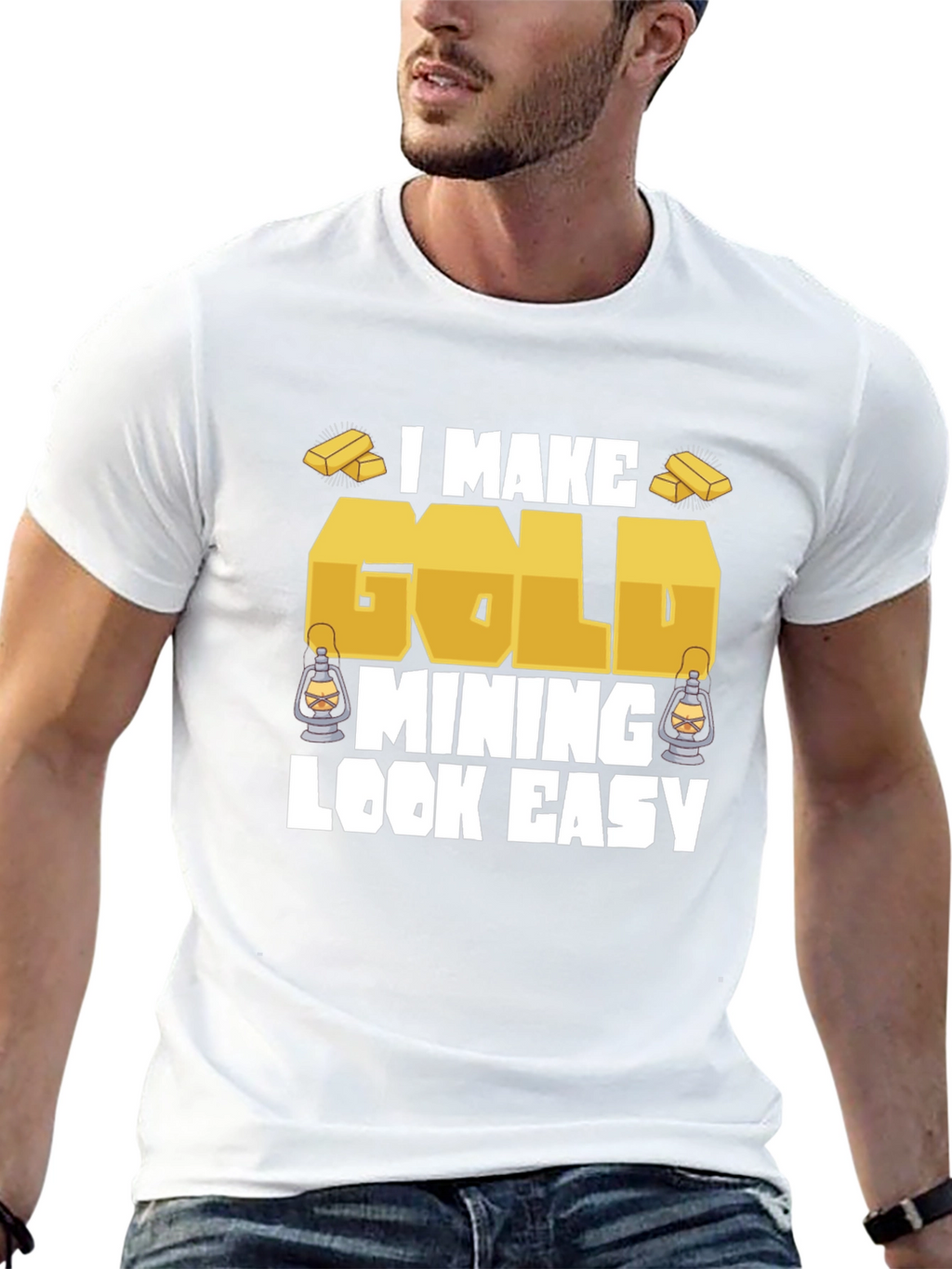 Gold Mining Humor Graphic T-Shirt