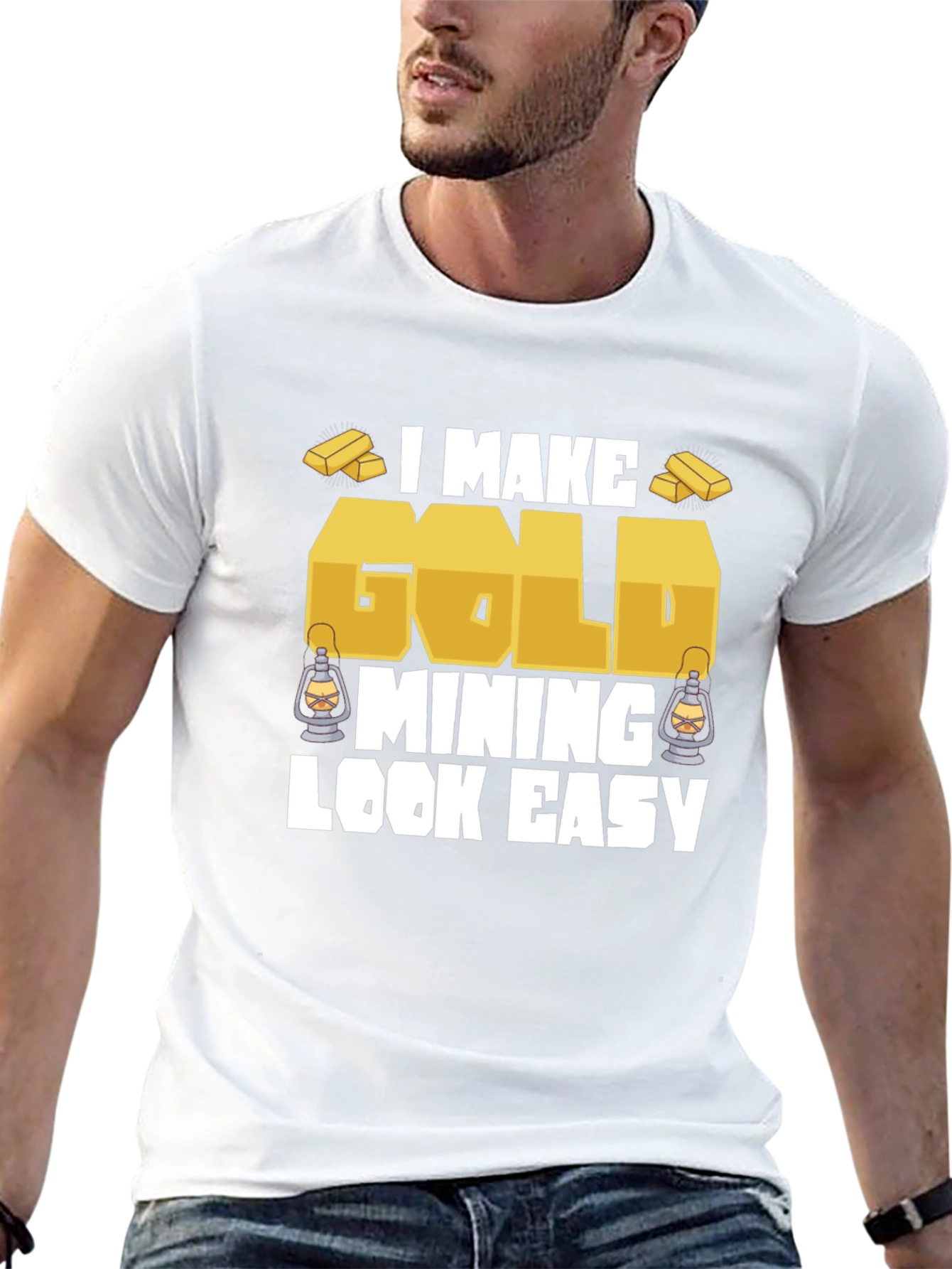 Gold Mining Humor Graphic T-Shirt