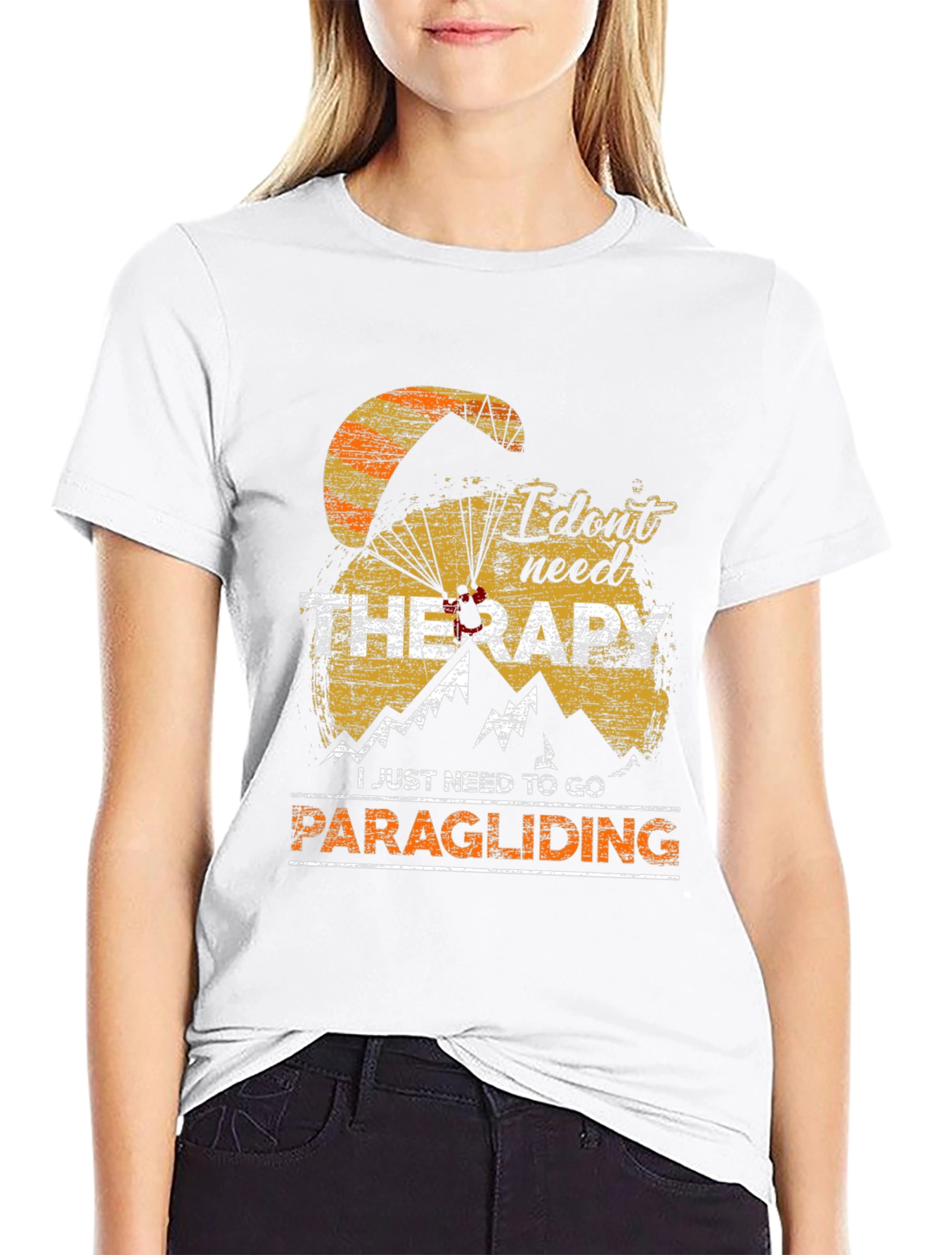 Paragliding Therapy T-Shirt: Adventure Awaits