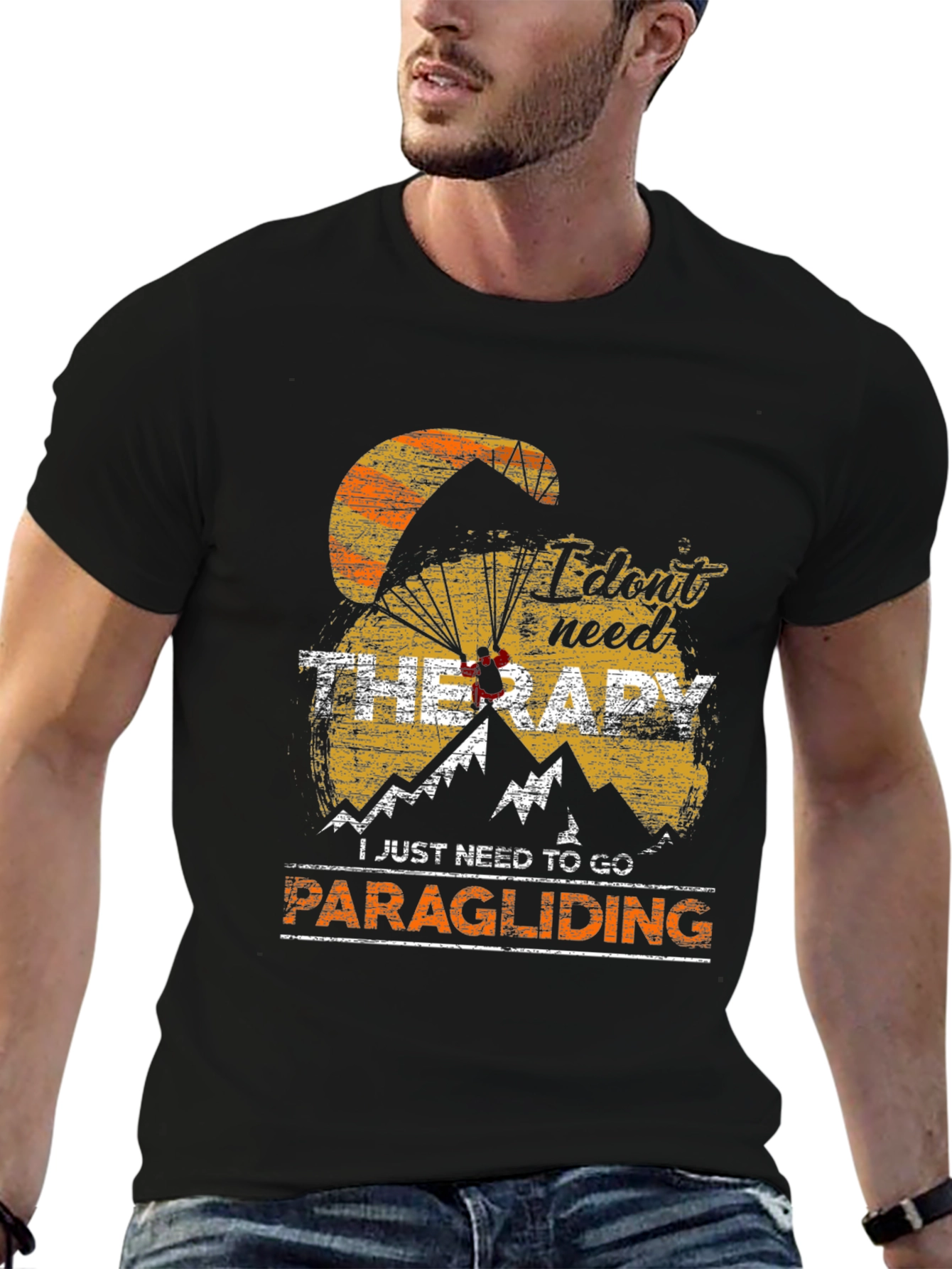 Paragliding Therapy T-Shirt: Adventure Awaits