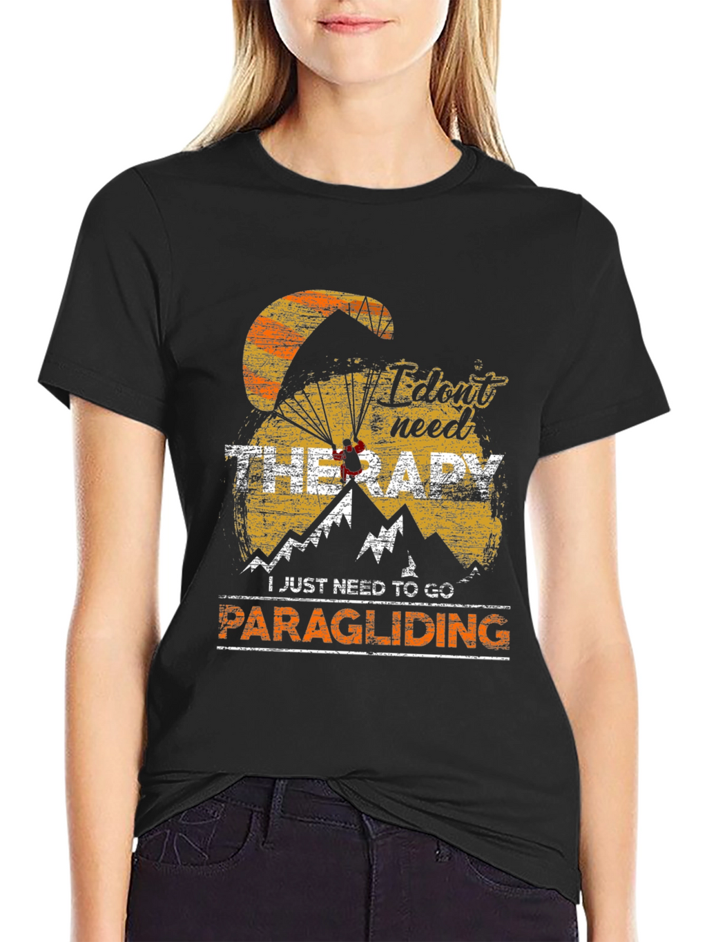Paragliding Therapy T-Shirt: Adventure Awaits