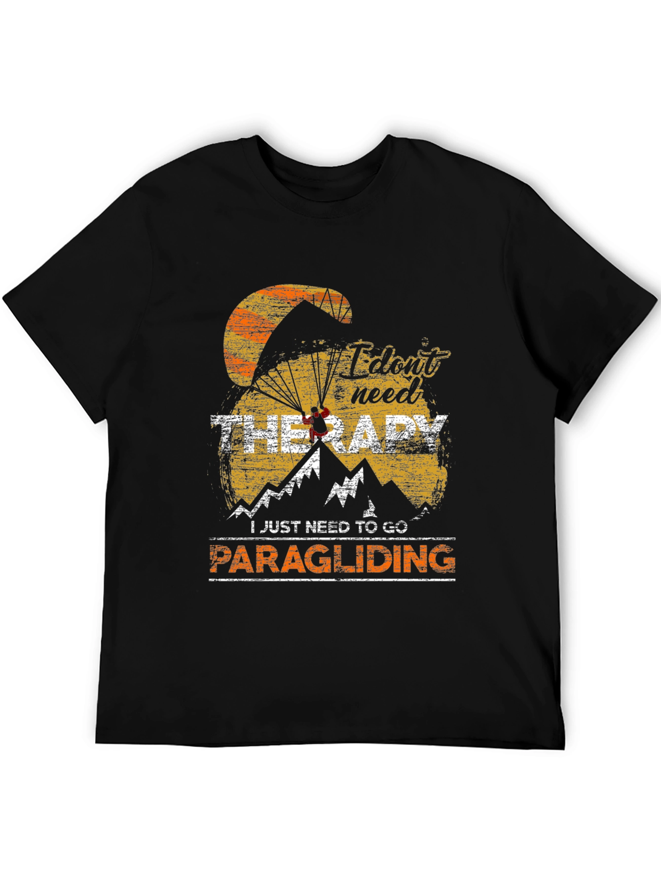 Paragliding Therapy T-Shirt: Adventure Awaits