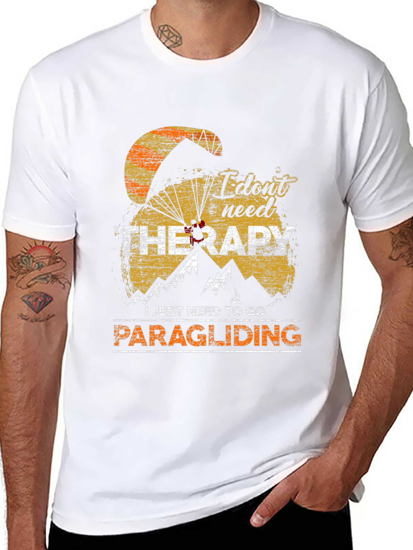 Paragliding Therapy T-Shirt: Adventure Awaits