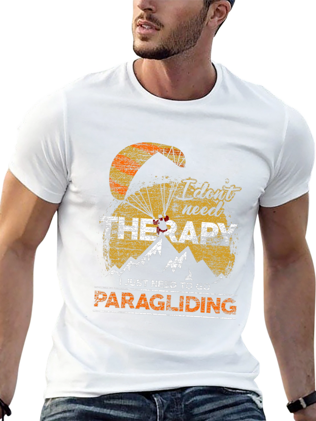 Paragliding Therapy T-Shirt: Adventure Awaits