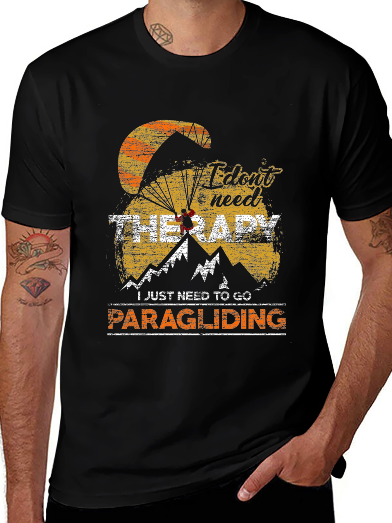 Paragliding Therapy T-Shirt: Adventure Awaits