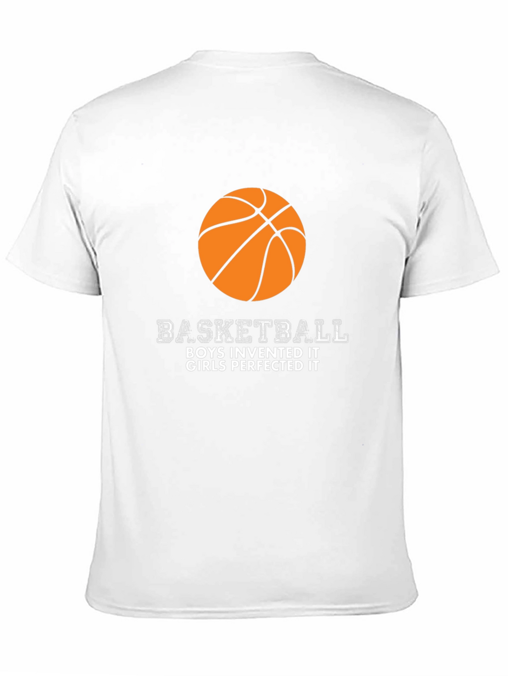 Basketball Boys Invented Girls Perfected Black T-Shirt