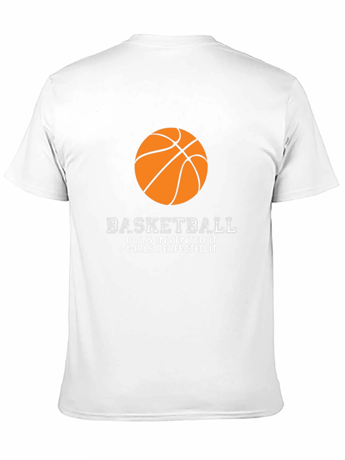 Basketball Boys Invented Girls Perfected Black T-Shirt