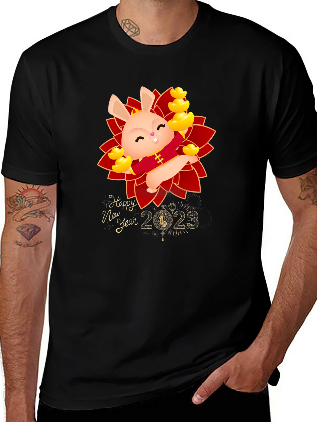 Happy New Year 2023 Rabbit T-Shirt