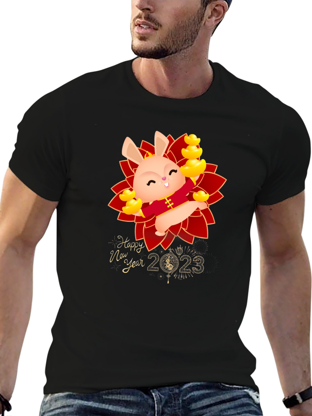 Happy New Year 2023 Rabbit T-Shirt