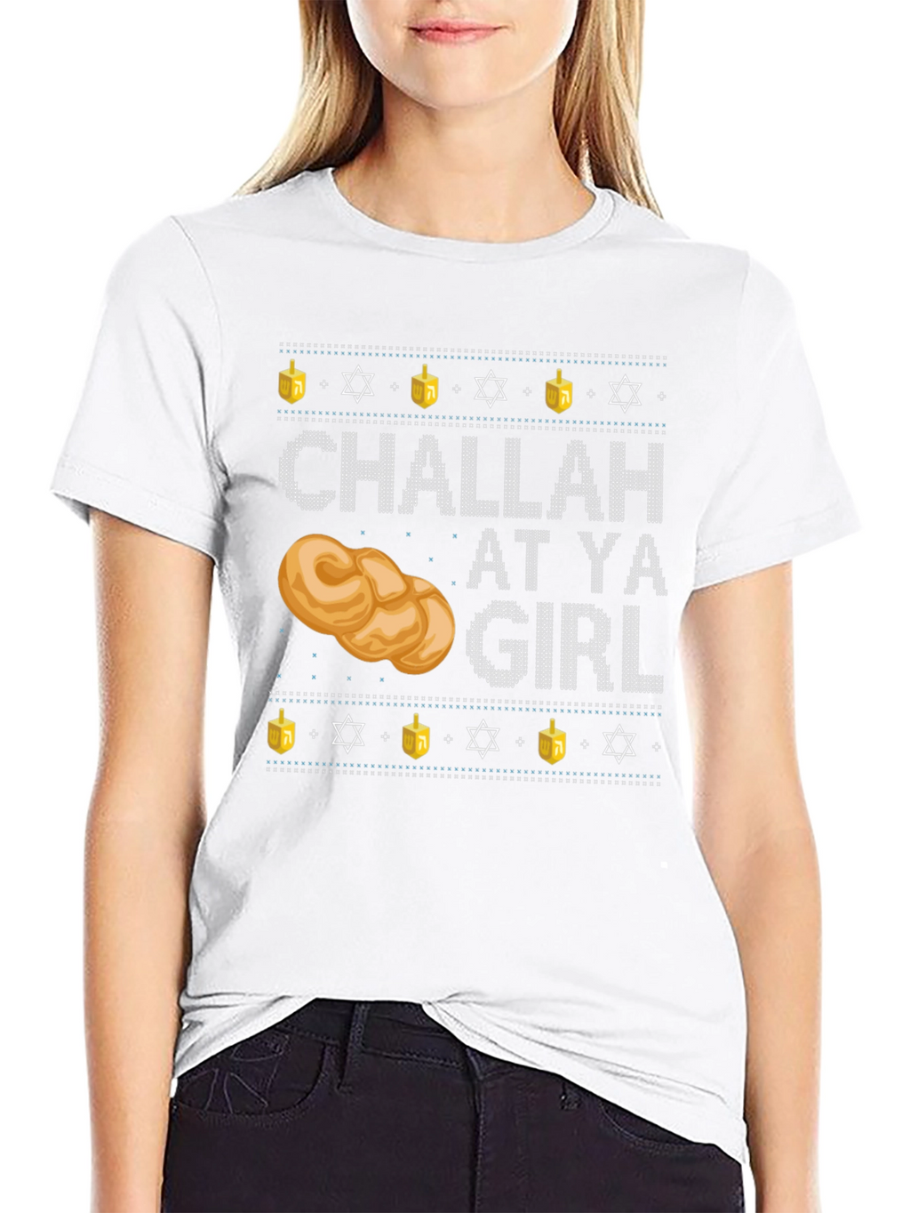 Challah at Ya Girl Hanukkah T-Shirt
