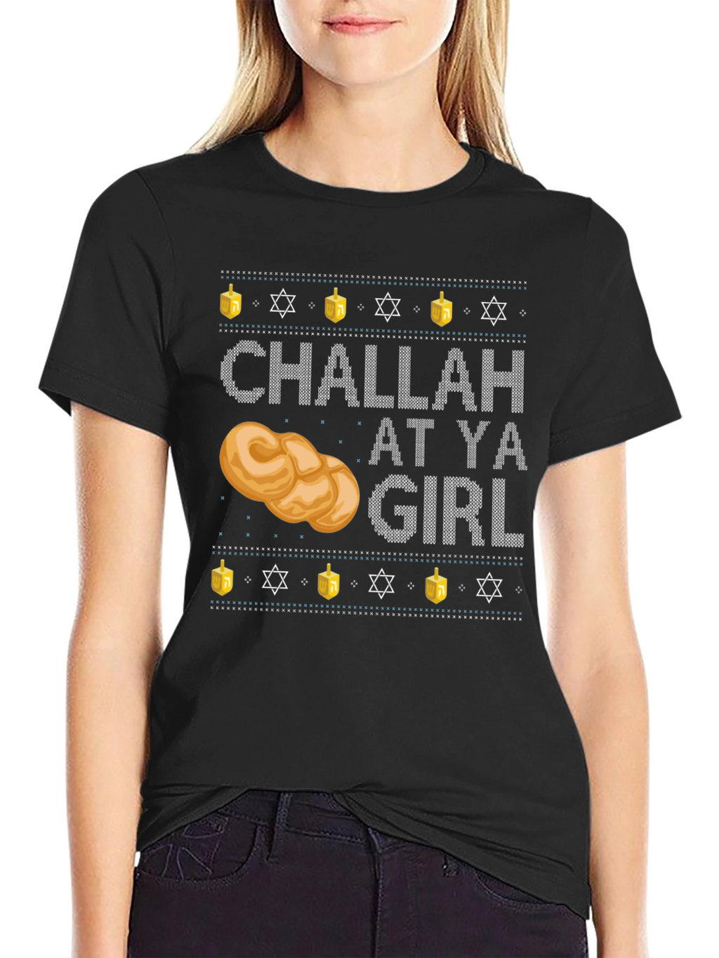 Challah at Ya Girl Hanukkah T-Shirt