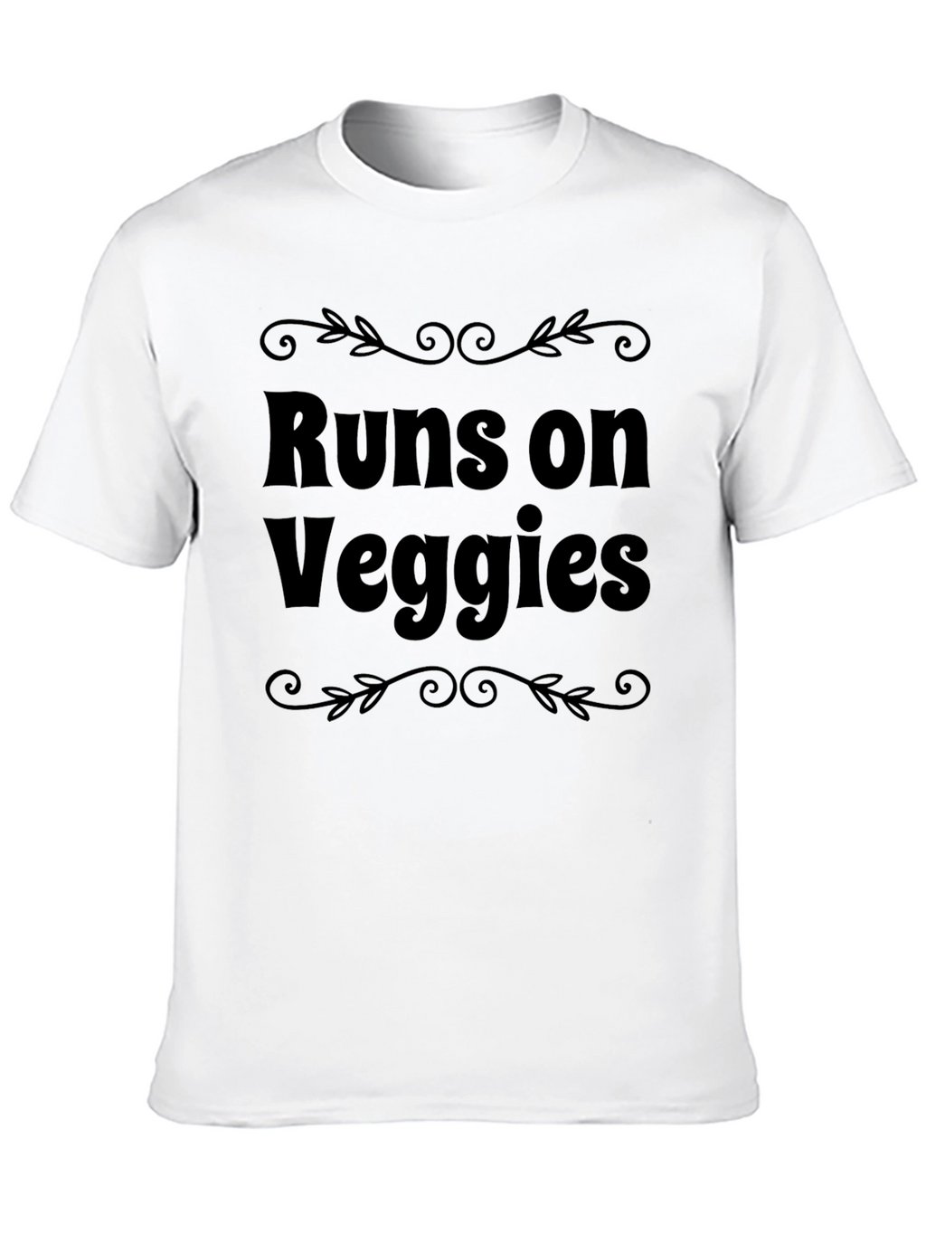 Runs on Veggies Graphic Tee - Vegan Lifestyle Shirt