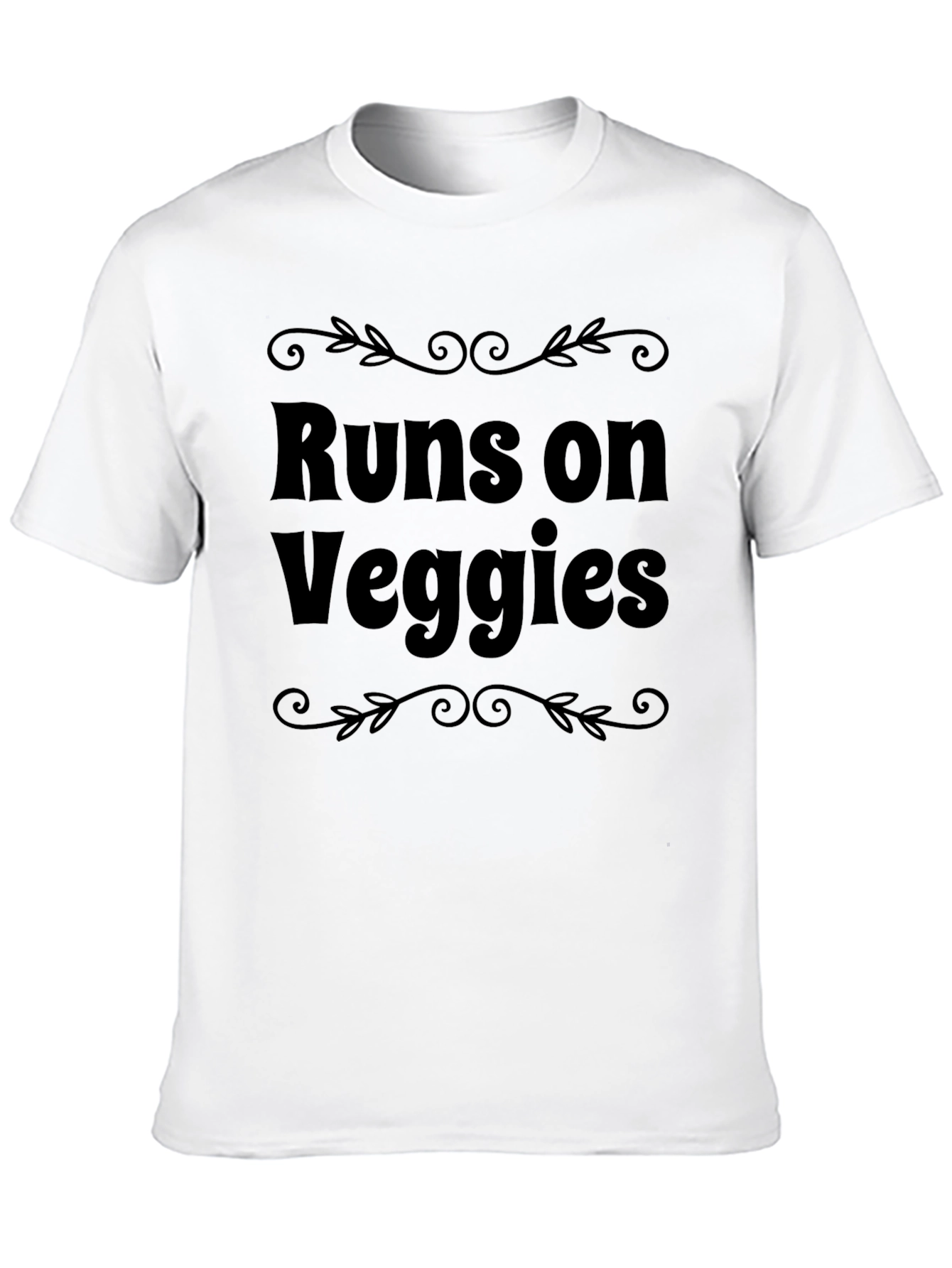 Runs on Veggies Graphic Tee - Vegan Lifestyle Shirt