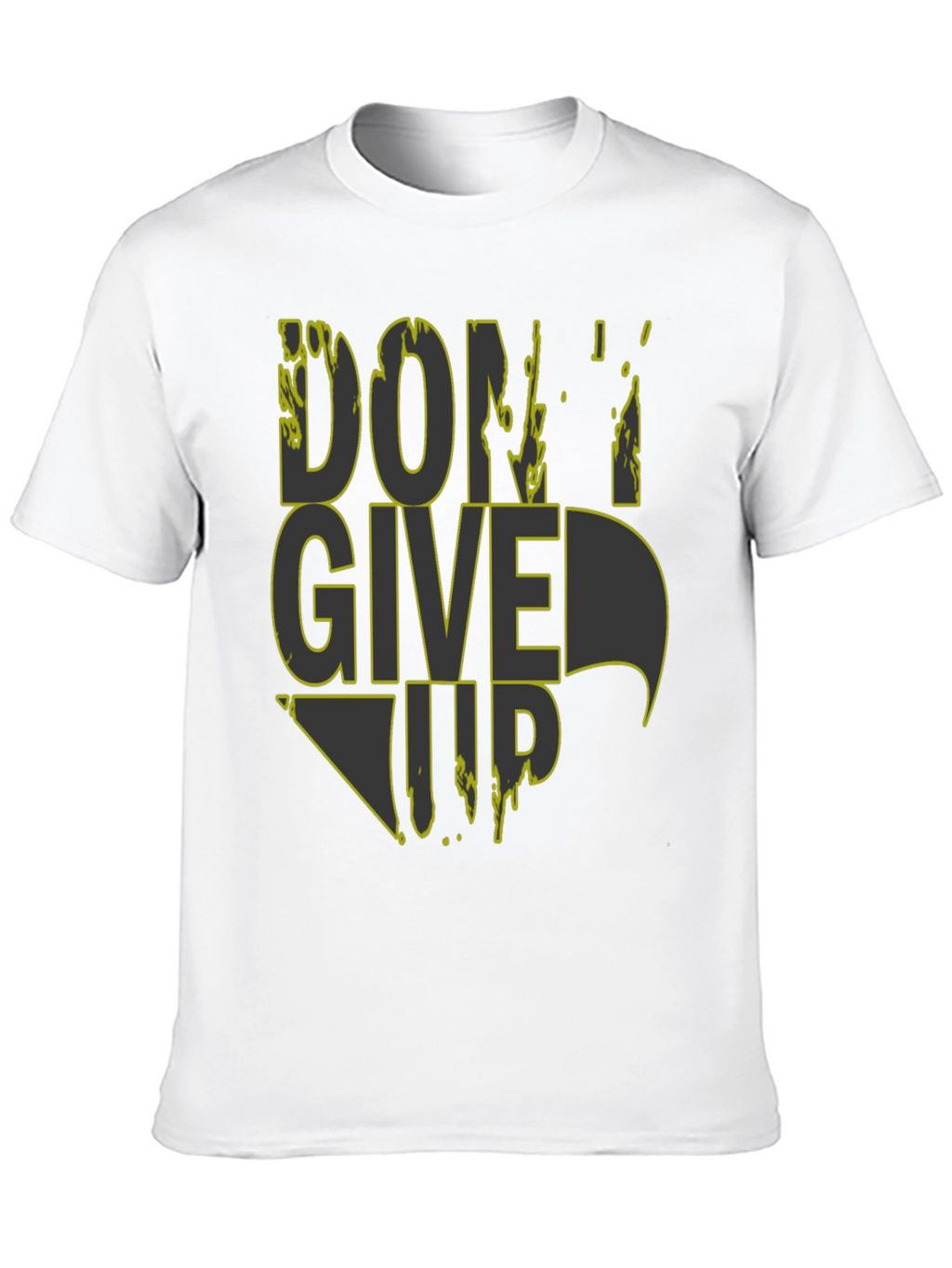 Dont Give Up Graphic Tee - Mens Black T-Shirt