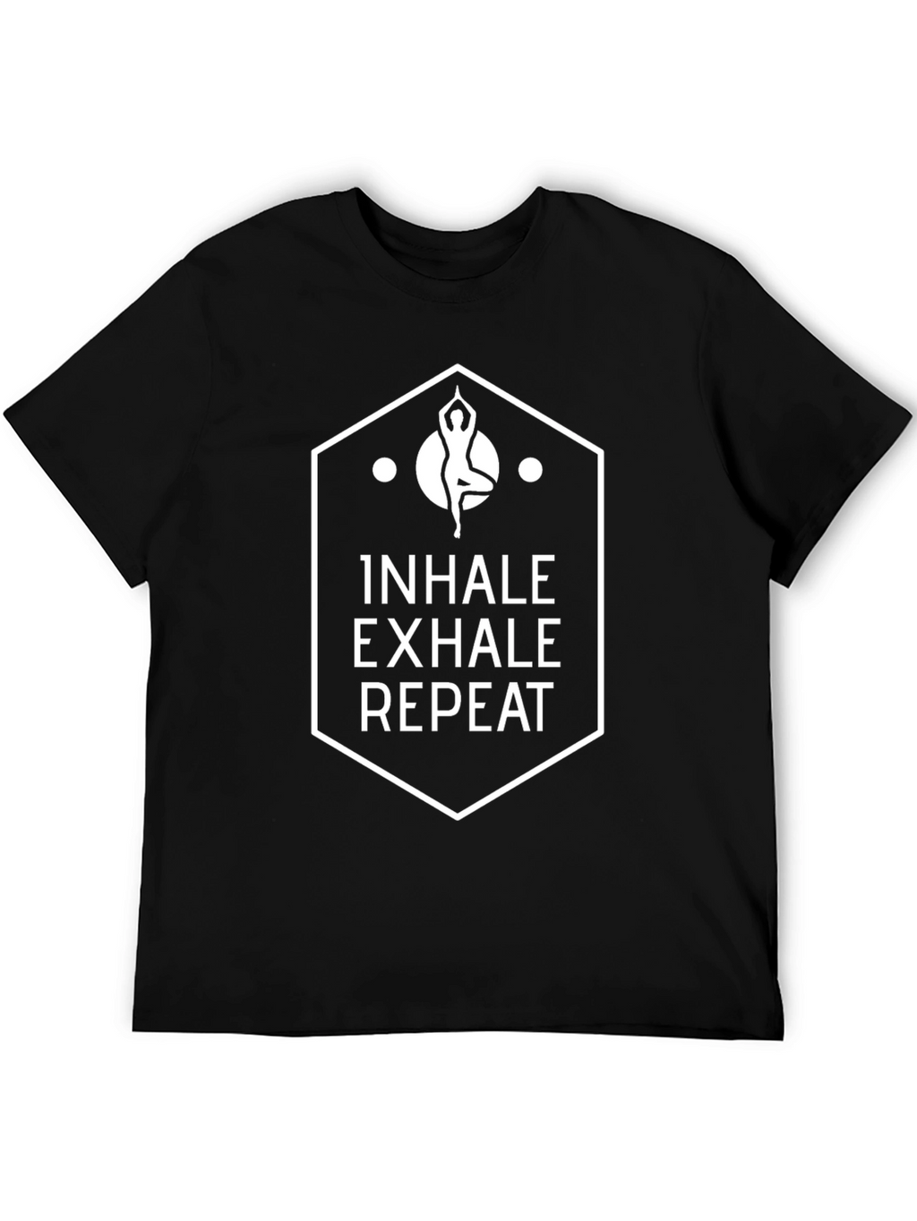 Inhale Exhale Repeat Yoga T-Shirt - Black