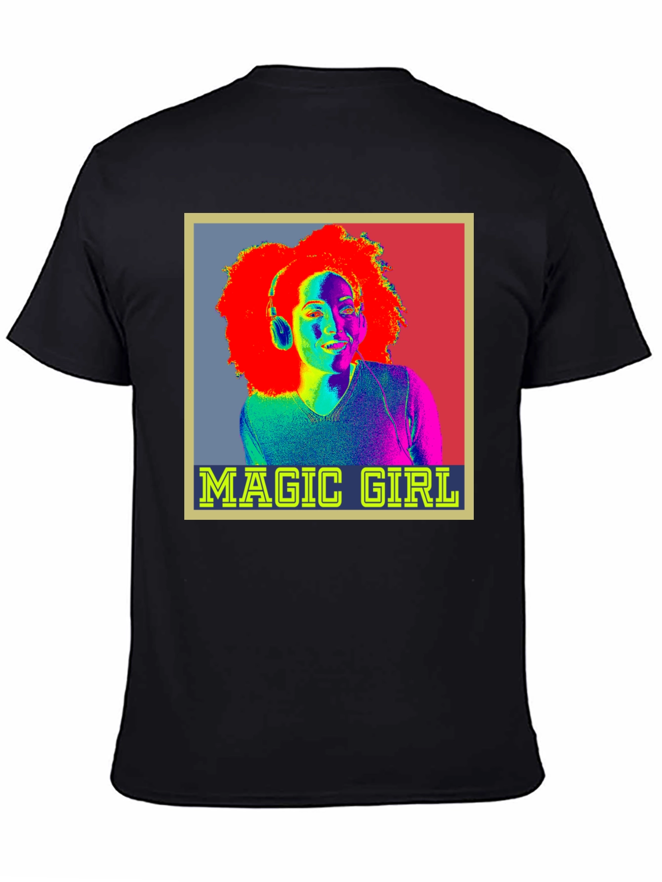 Magic Girl Graphic Tee - Retro Pop Art T-Shirt