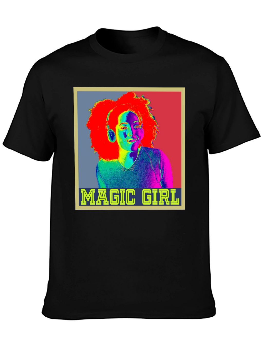 Magic Girl Graphic Tee - Retro Pop Art T-Shirt
