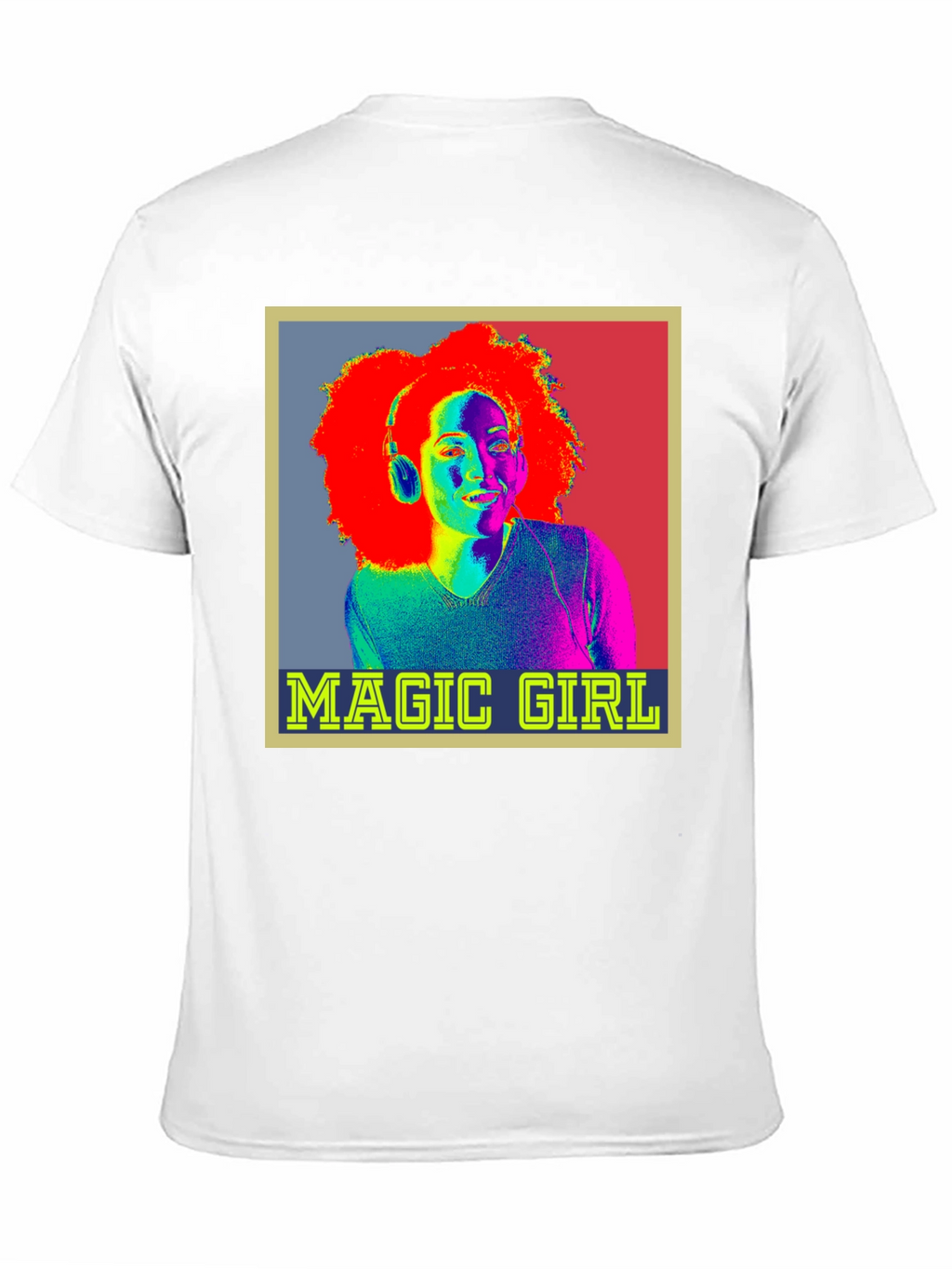 Magic Girl Graphic Tee - Retro Pop Art T-Shirt