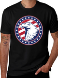 Patriotic Eagle Graphic Tee - American Pride