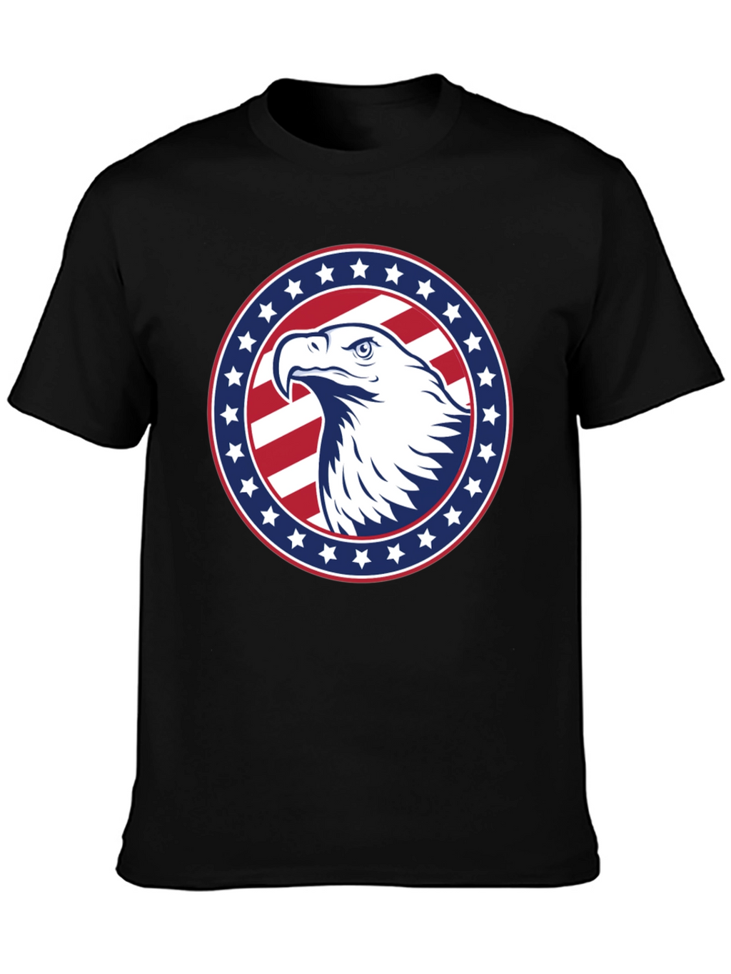 Patriotic Eagle Graphic Tee - American Pride