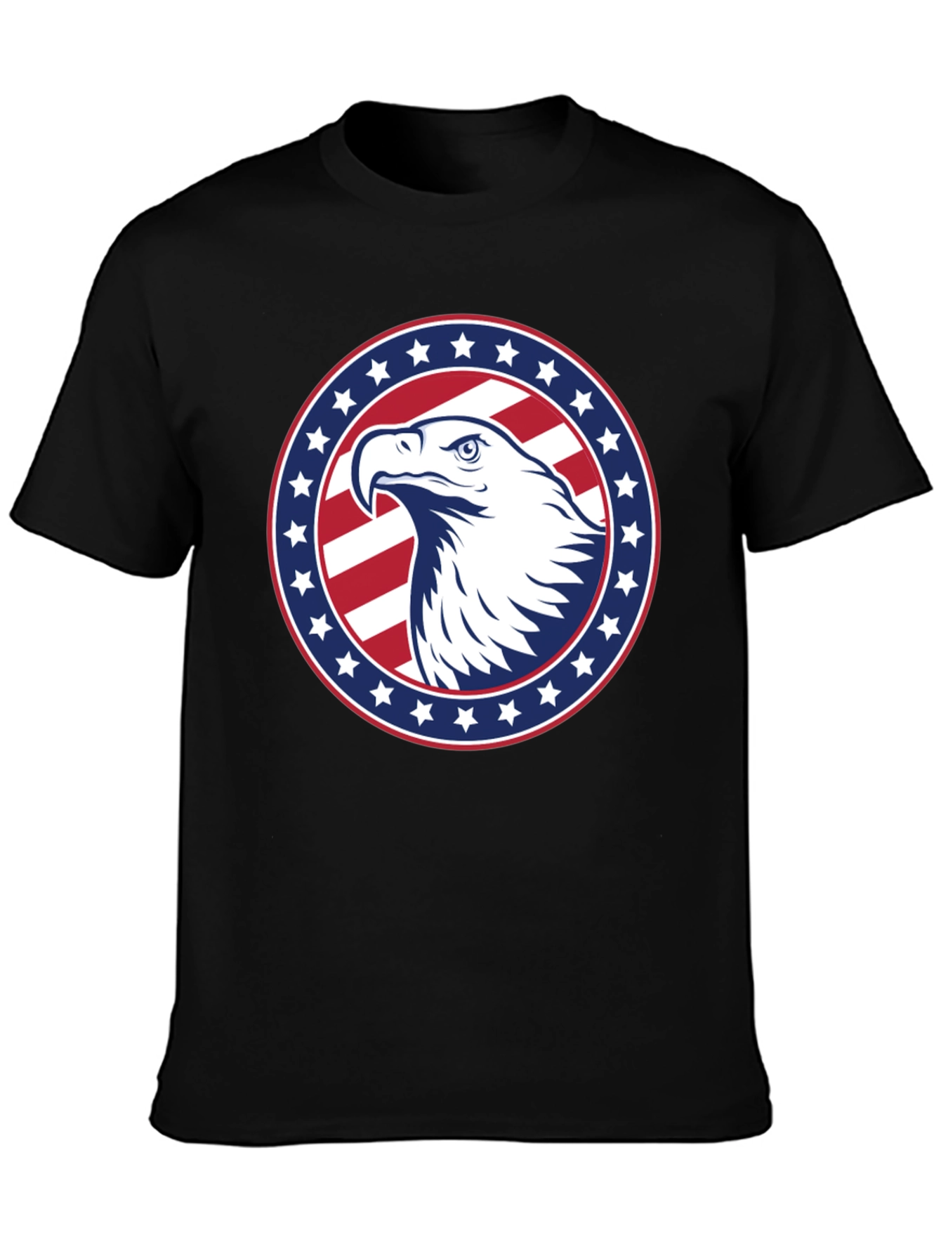 Patriotic Eagle Graphic Tee - American Pride