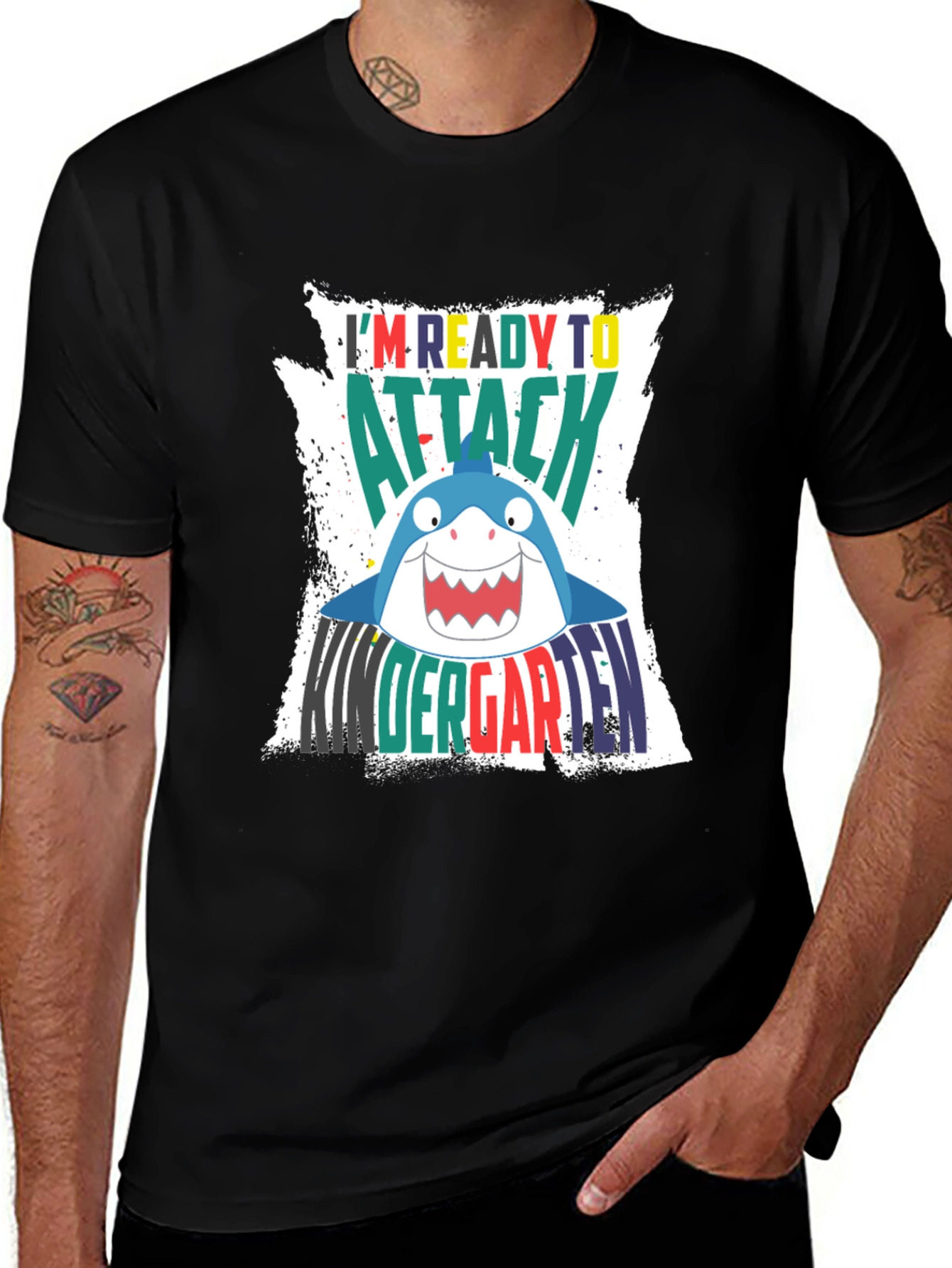 Ready to Attack Kindergarten Shark T-Shirt