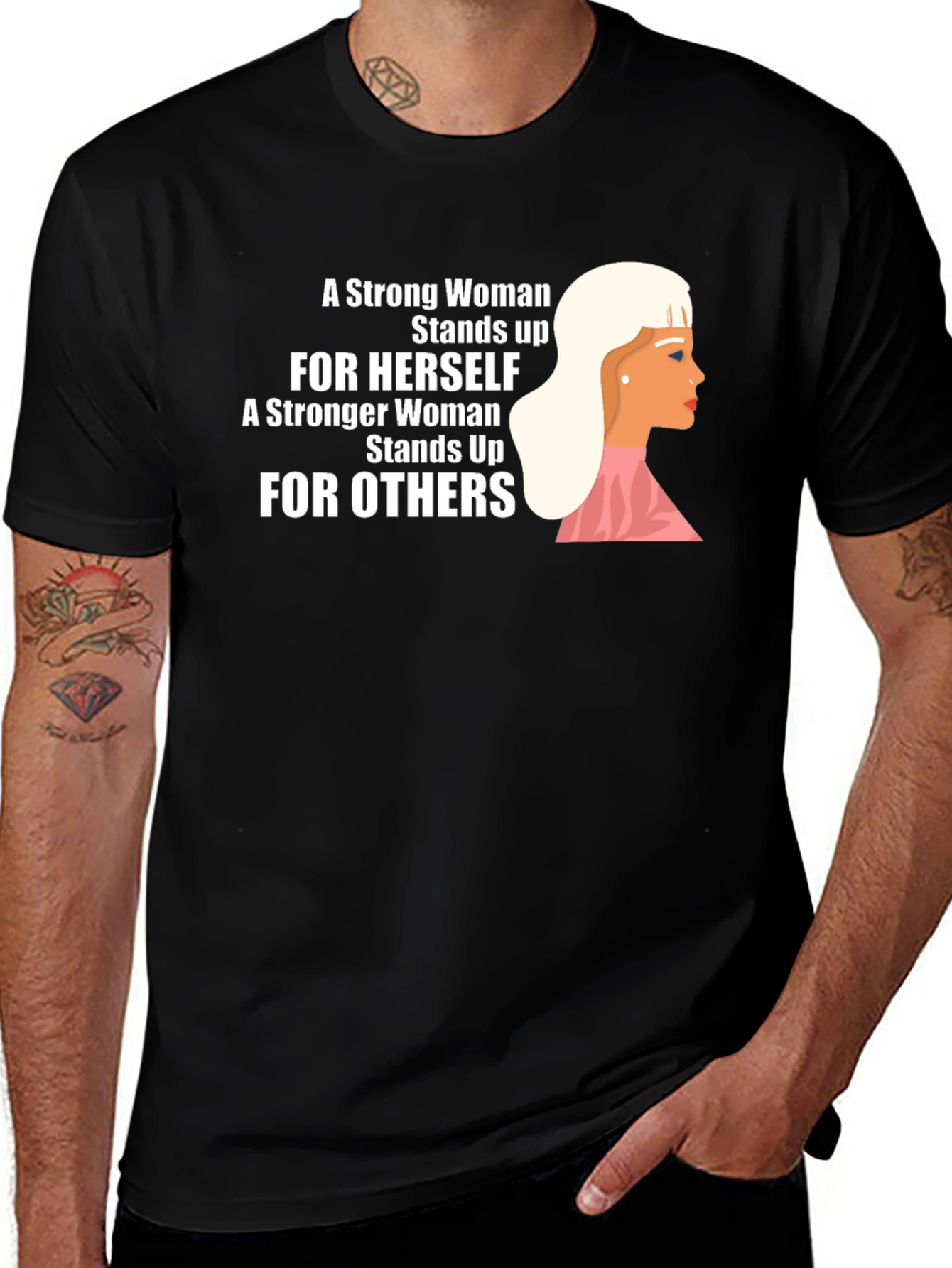 Empowering Womens Graphic Tee - Stand Up For Others