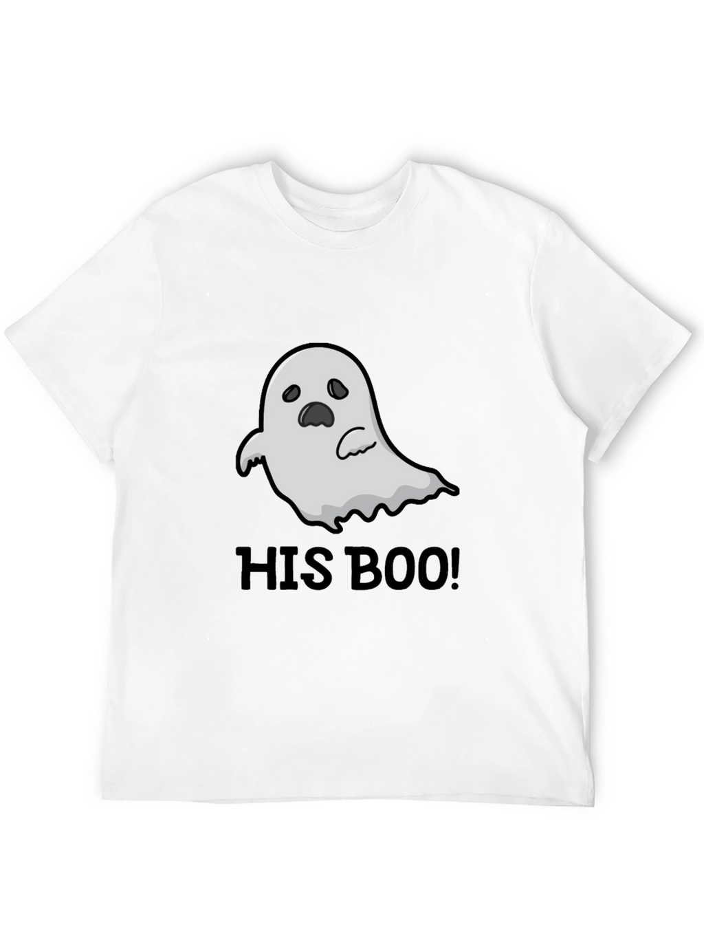 His Boo! Ghost Graphic Black T-Shirt