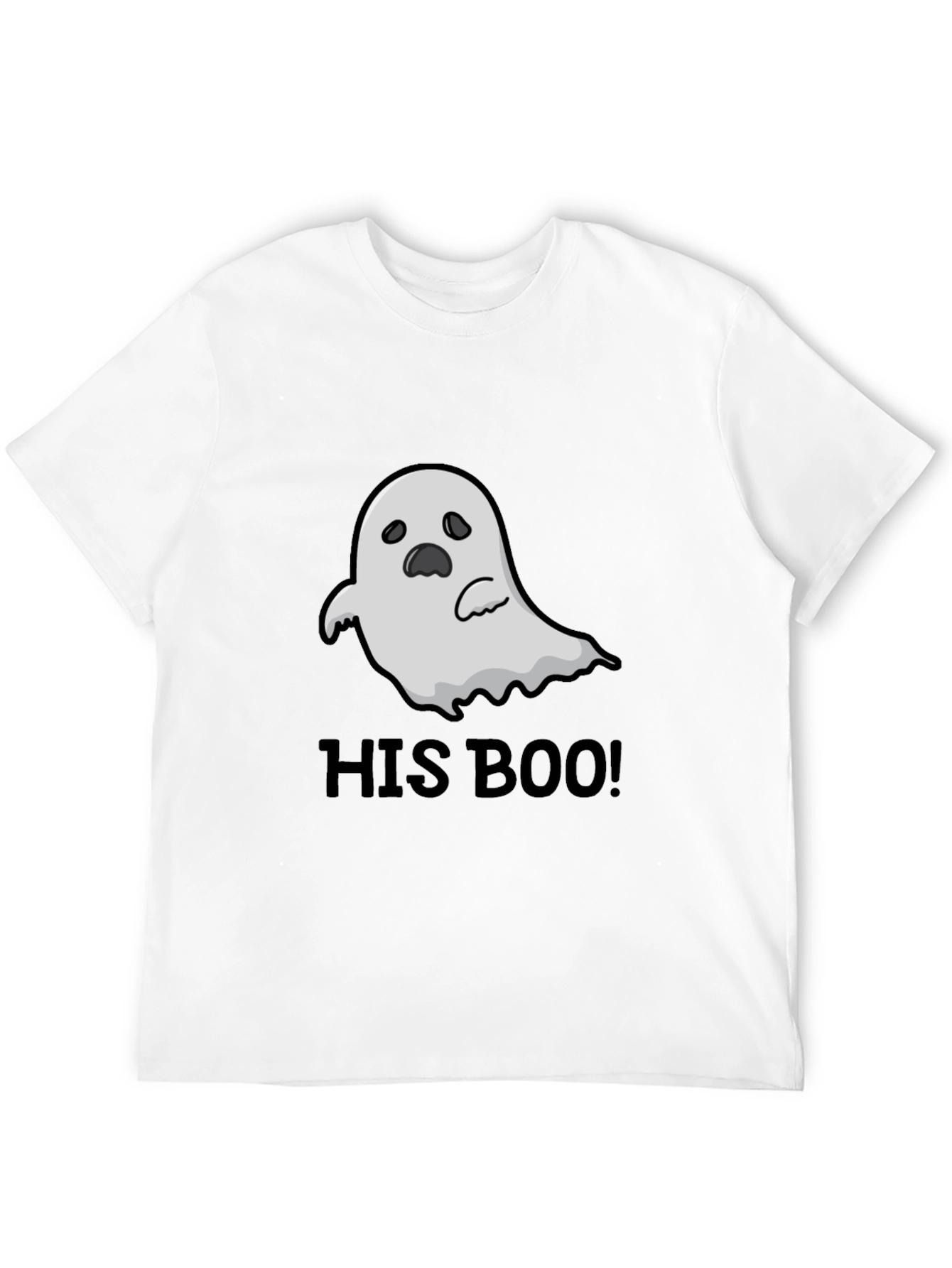 His Boo! Ghost Graphic Black T-Shirt