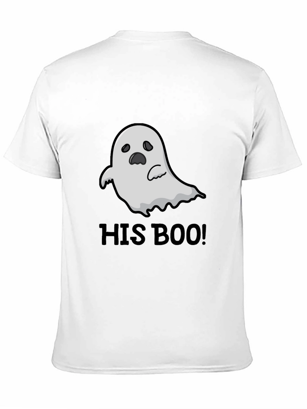 His Boo! Ghost Graphic Black T-Shirt
