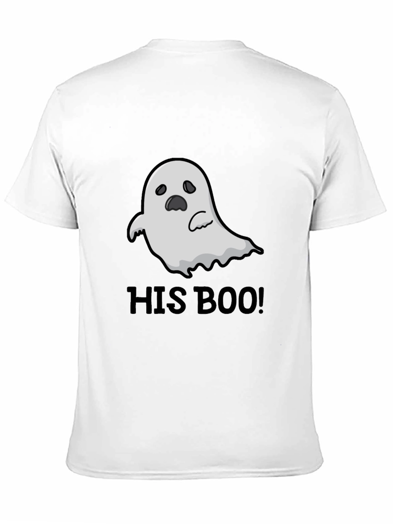 His Boo! Ghost Graphic Black T-Shirt