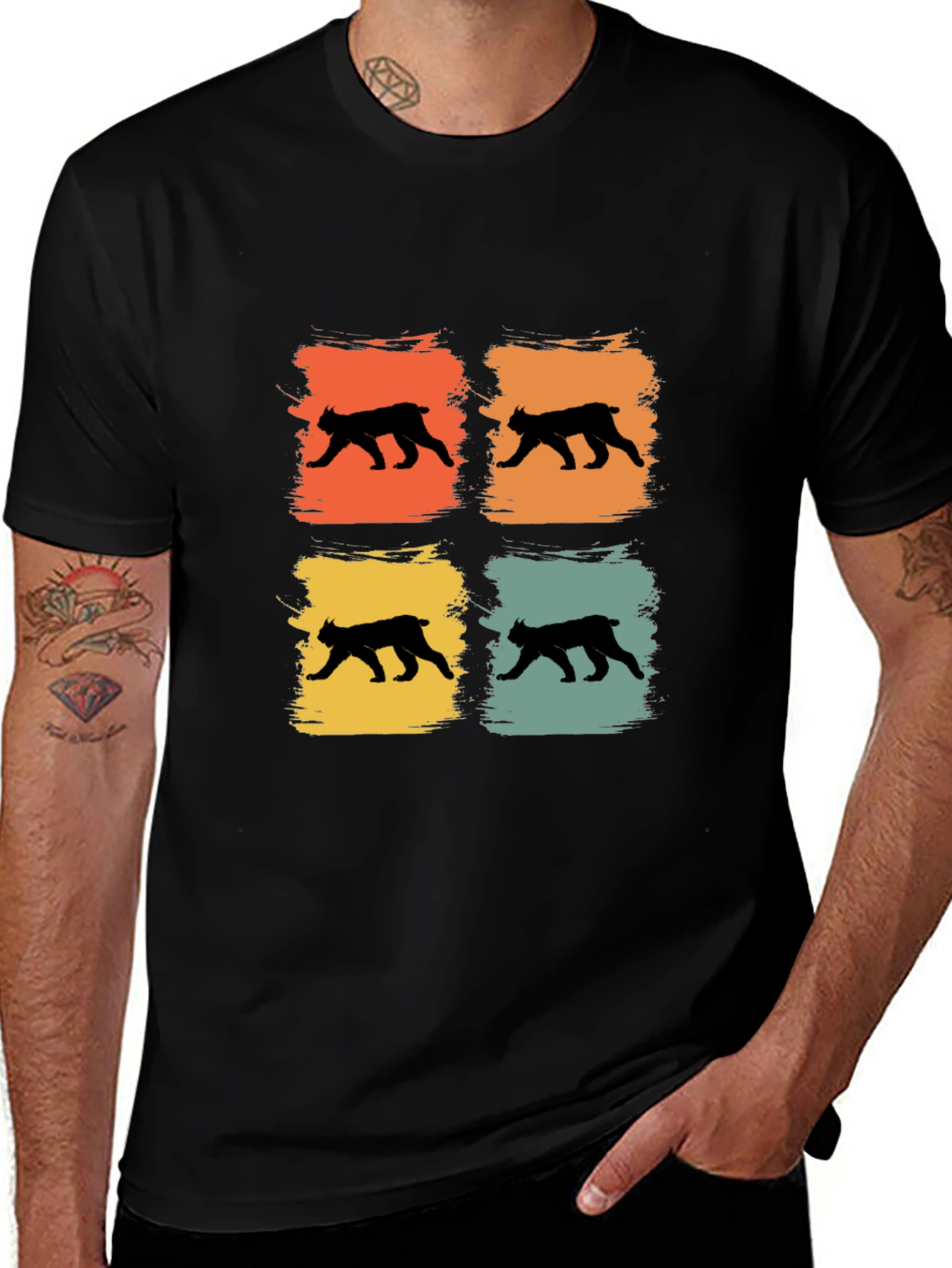 Vintage Lynx Silhouette T-Shirt