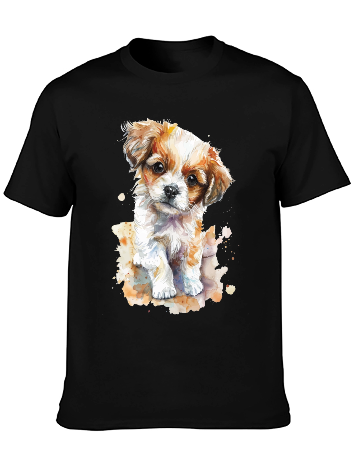 Cute Puppy Watercolor T-Shirt