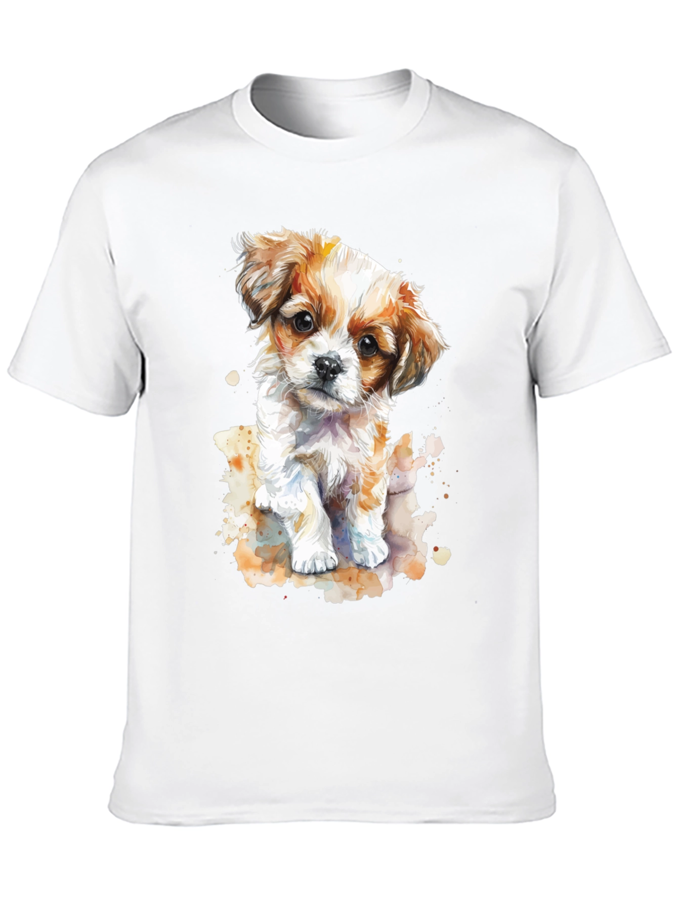 Cute Puppy Watercolor T-Shirt