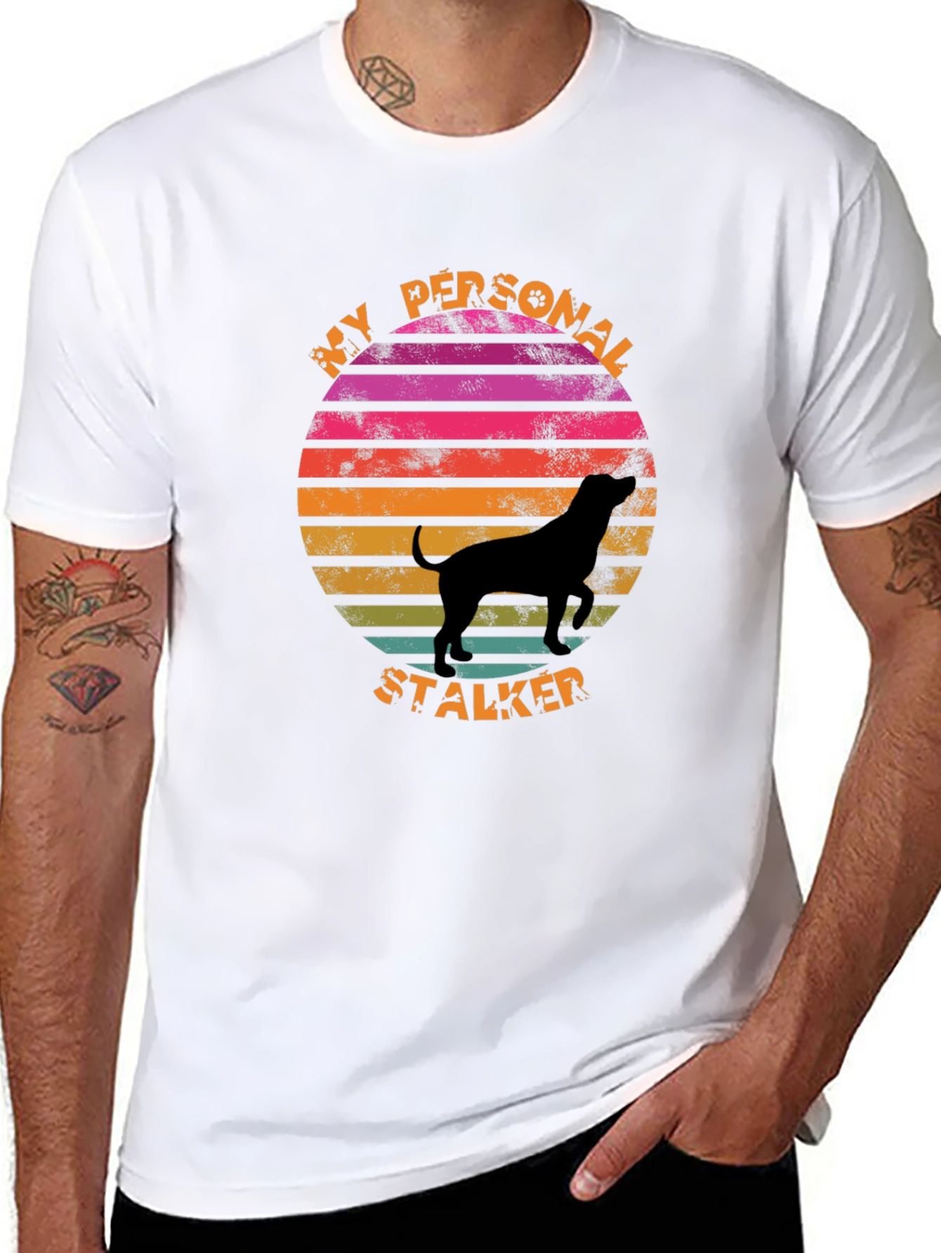 My Personal Stalker Dog Graphic Tee