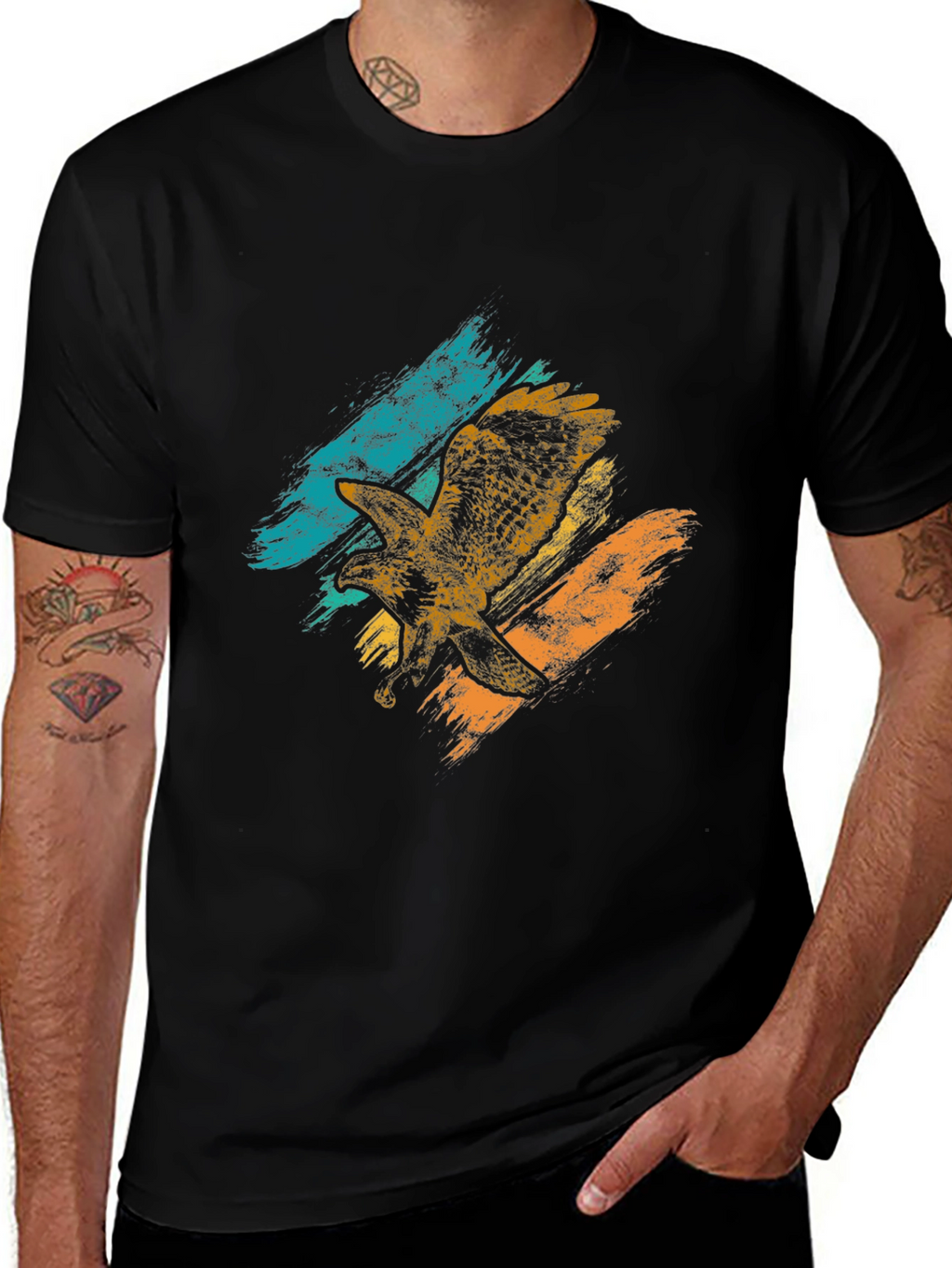 Eagle Graphic Tee - Bold Graphic Print