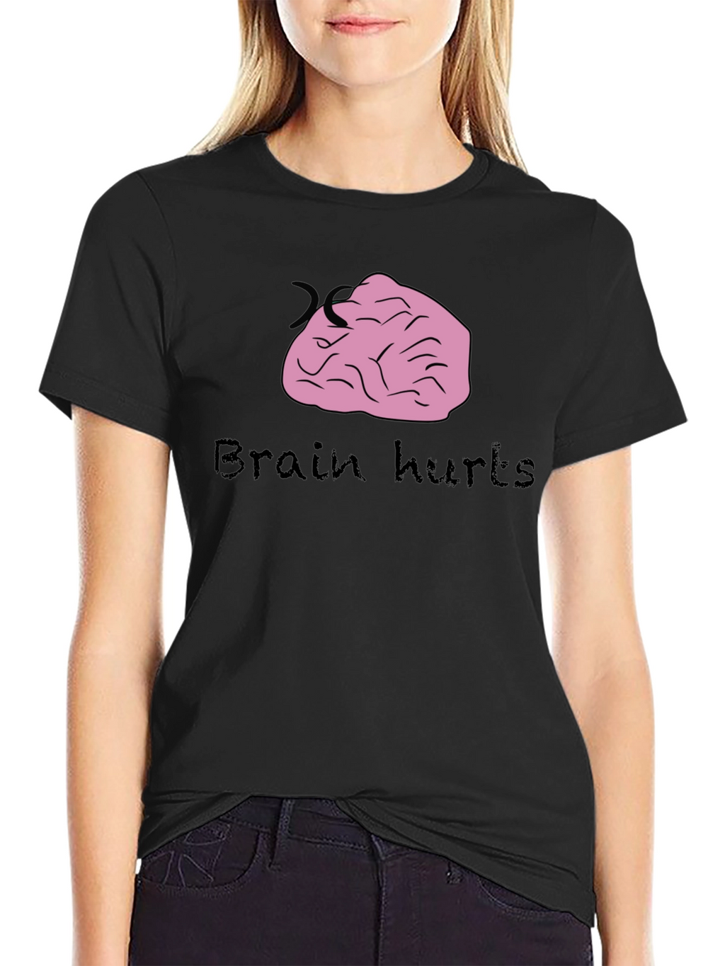 Brain Hurts Graphic Tee - Funny T-Shirt
