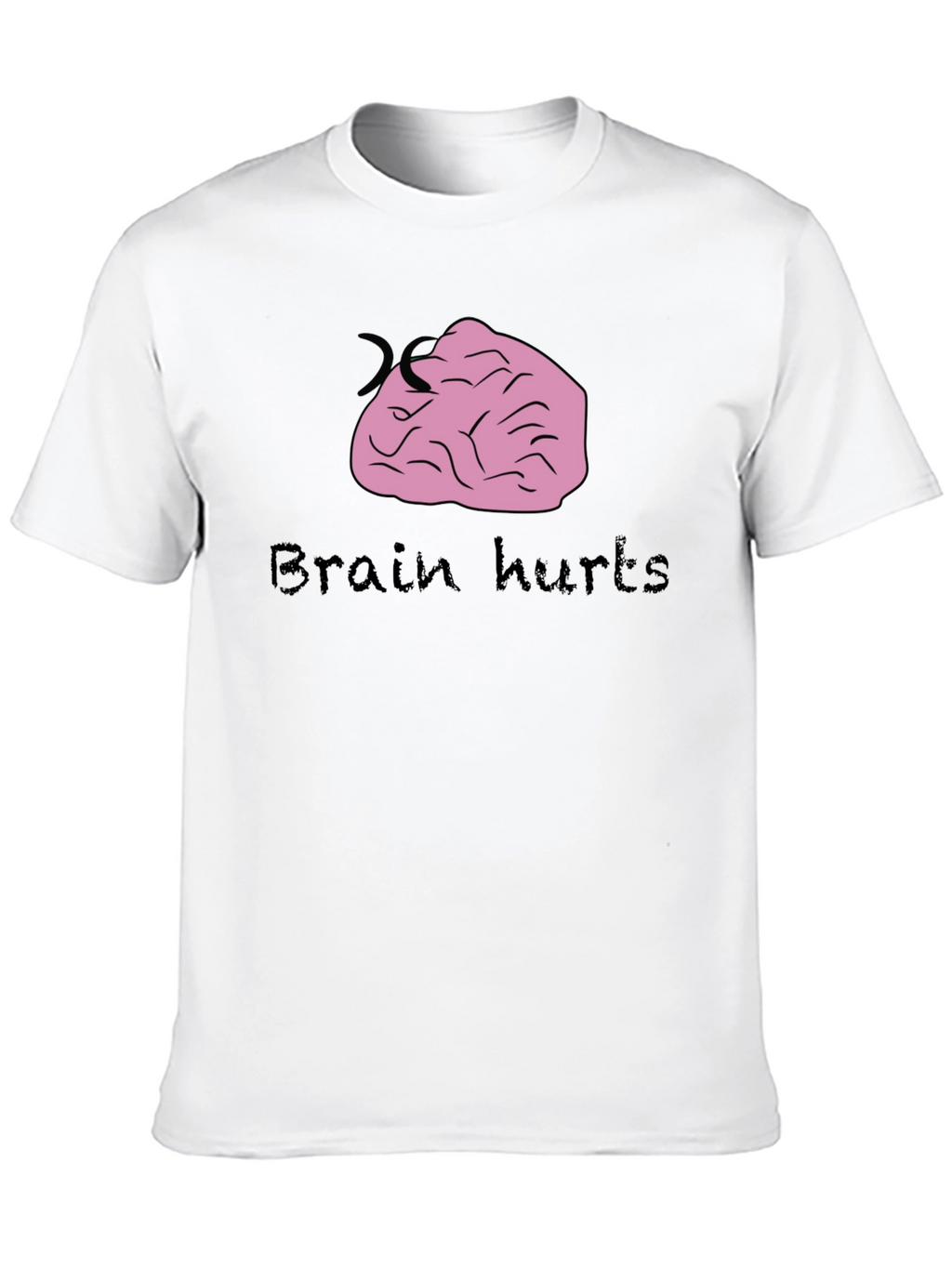 Brain Hurts Graphic Tee - Funny T-Shirt