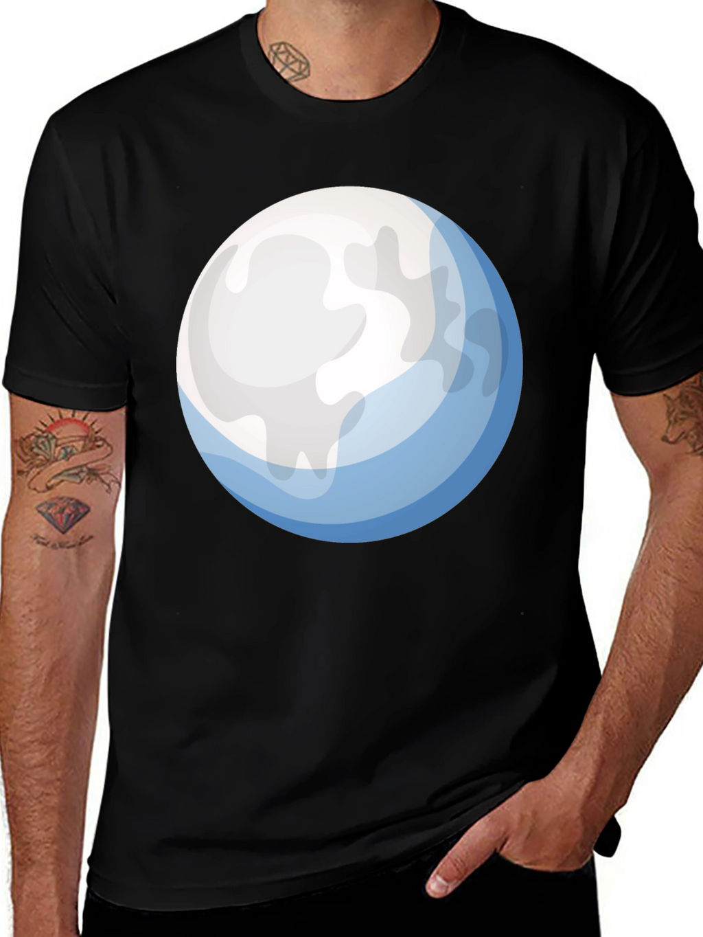 Full Moon Graphic T-Shirt - Soft Cotton Tee