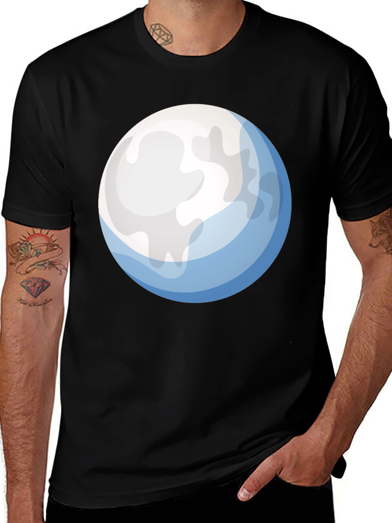 Full Moon Graphic T-Shirt - Soft Cotton Tee