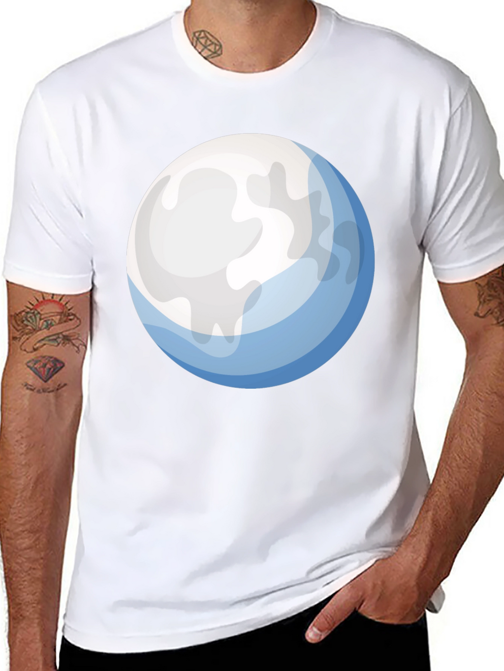 Full Moon Graphic T-Shirt - Soft Cotton Tee