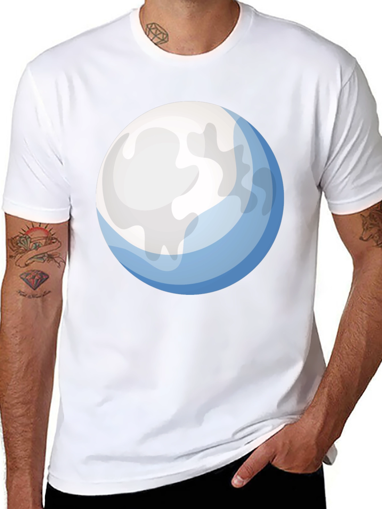 Full Moon Graphic T-Shirt - Soft Cotton Tee
